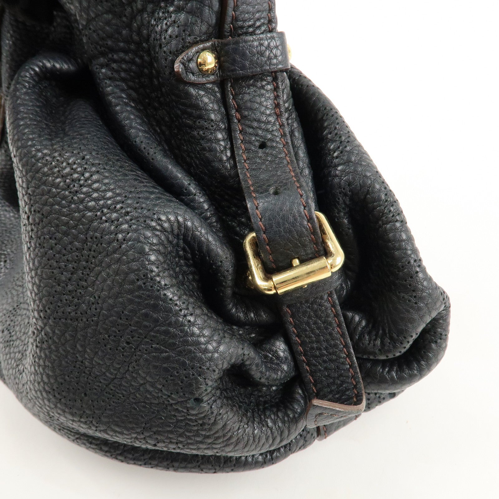 Louis Vuitton Monogram Mahina XS Shoulder Bag Black M95660