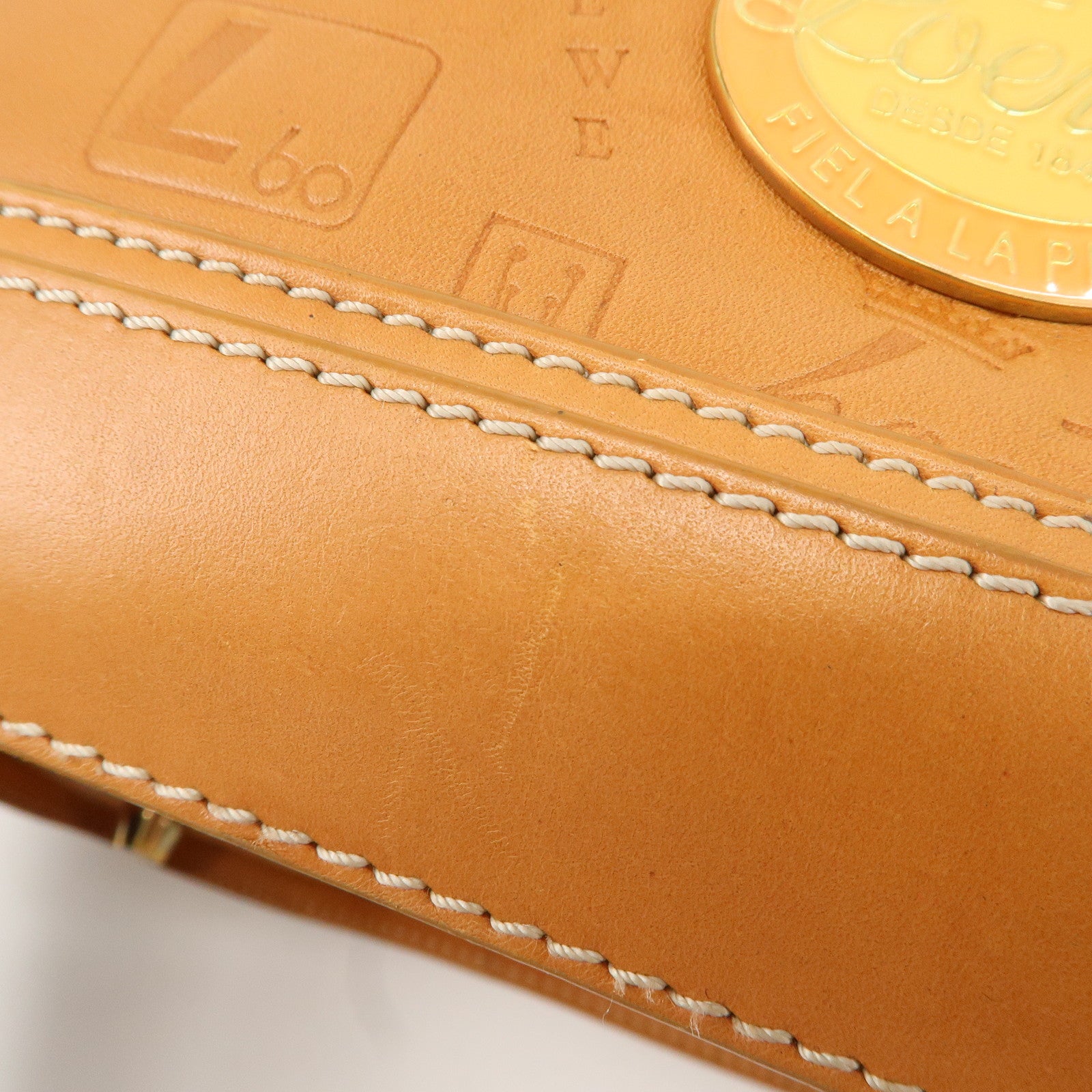 LOEWE Leather Doctor's Bag Boston Bag 160th Anniversary Used