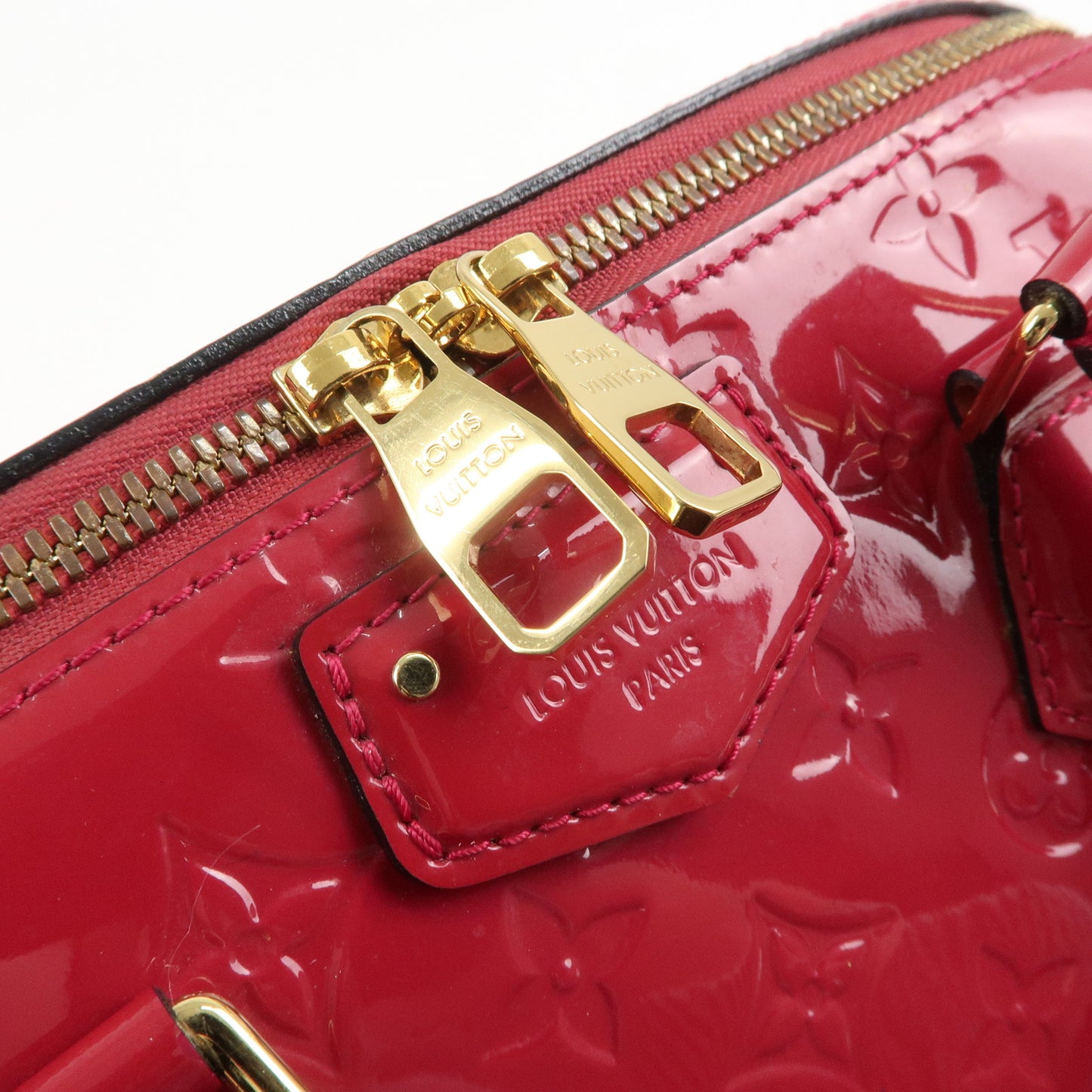 Louis Vuitton Monogram Vernis Montana Hand Bag Rose Indien M90084