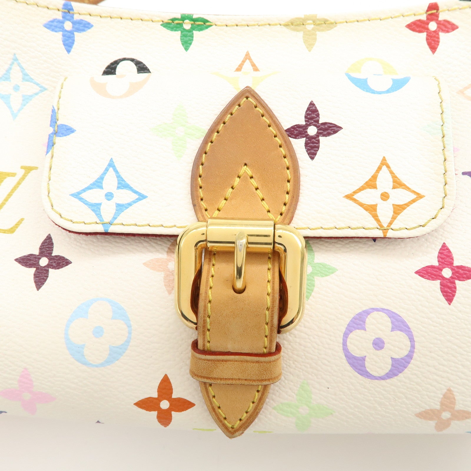 Louis Vuitton Monogram Multicolor Eliza Shoulder Bag Blanc M40098 Used