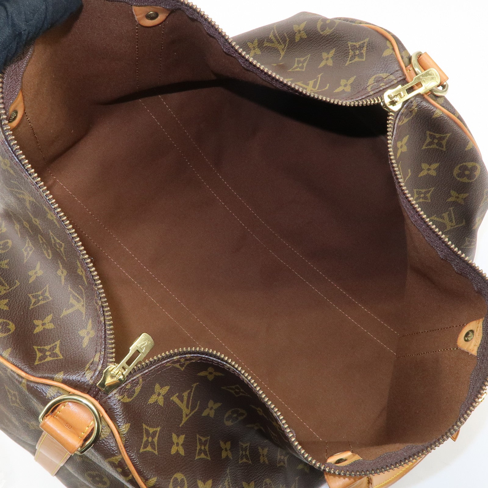 Louis Vuitton Monogram Keep All Bandouliere 50 Boston Bag M41416