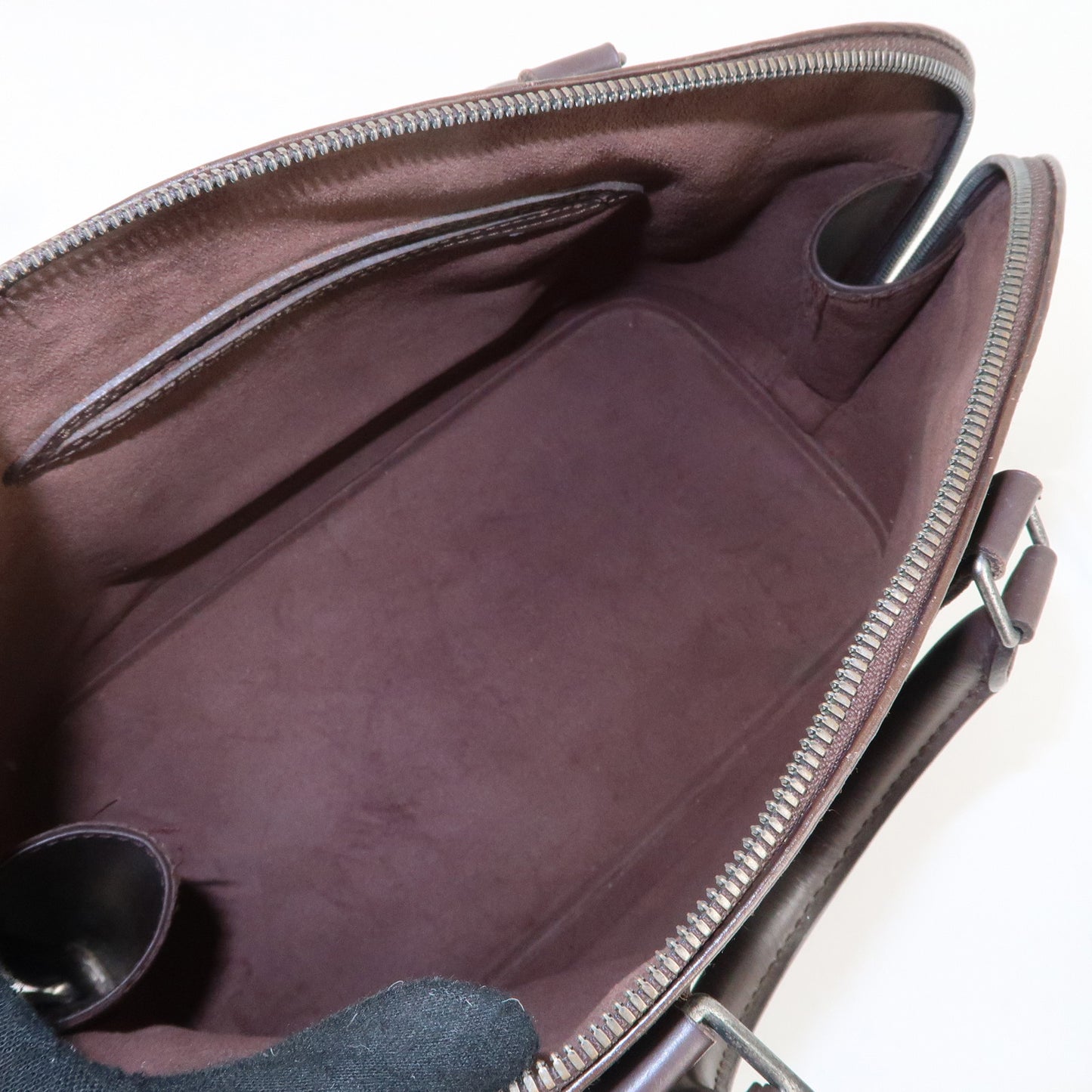 Louis Vuitton Epi Leather Alma Hand Bag Mocha Brown M5214D
