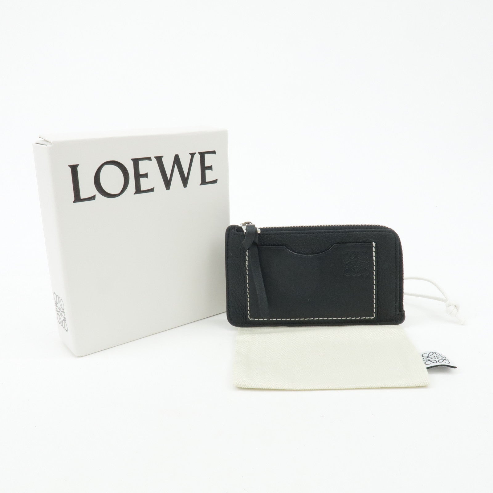 LOEWE Anagram Leather Fragment Case Card Holder