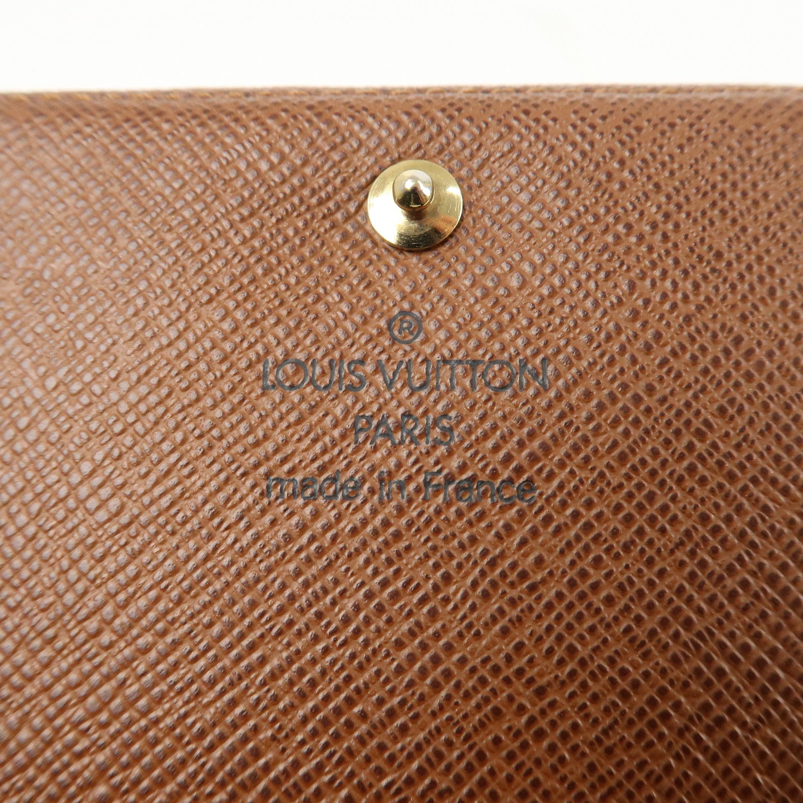 Louis Vuitton Monogram Porte Monnaie Billets Tresor Wallet M61730 Used