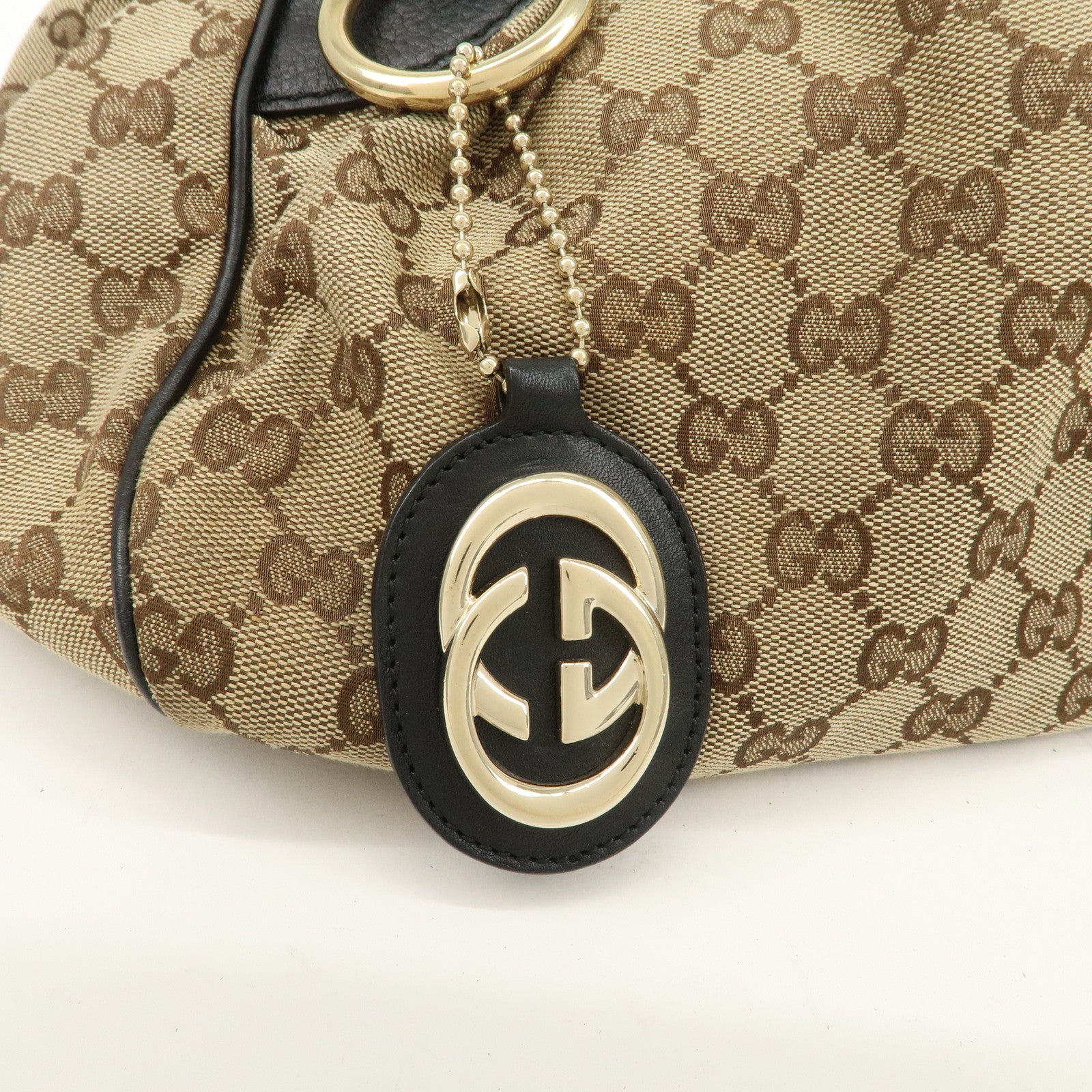 GUCCI Sukey GG Canvas Leather 2WAY Bag Shoulder Bag 223974