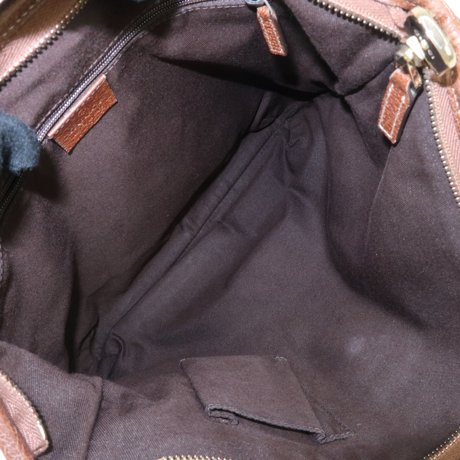 GUCCI Interlocking Abbey Denim Leather Shoulder Bag 131326 Used