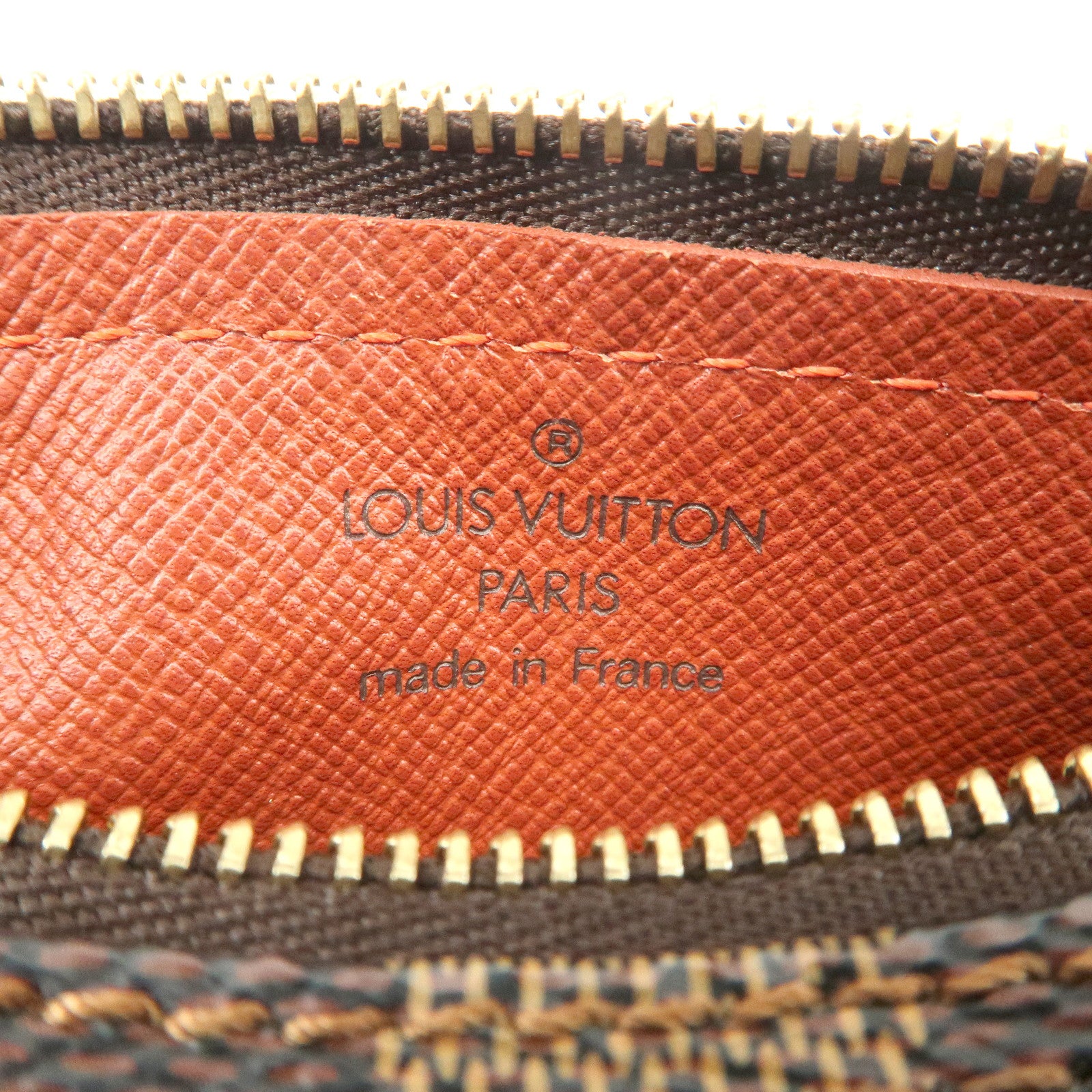 Louis Vuitton Damier Mini Pouch for Papillon Bag Brown Used