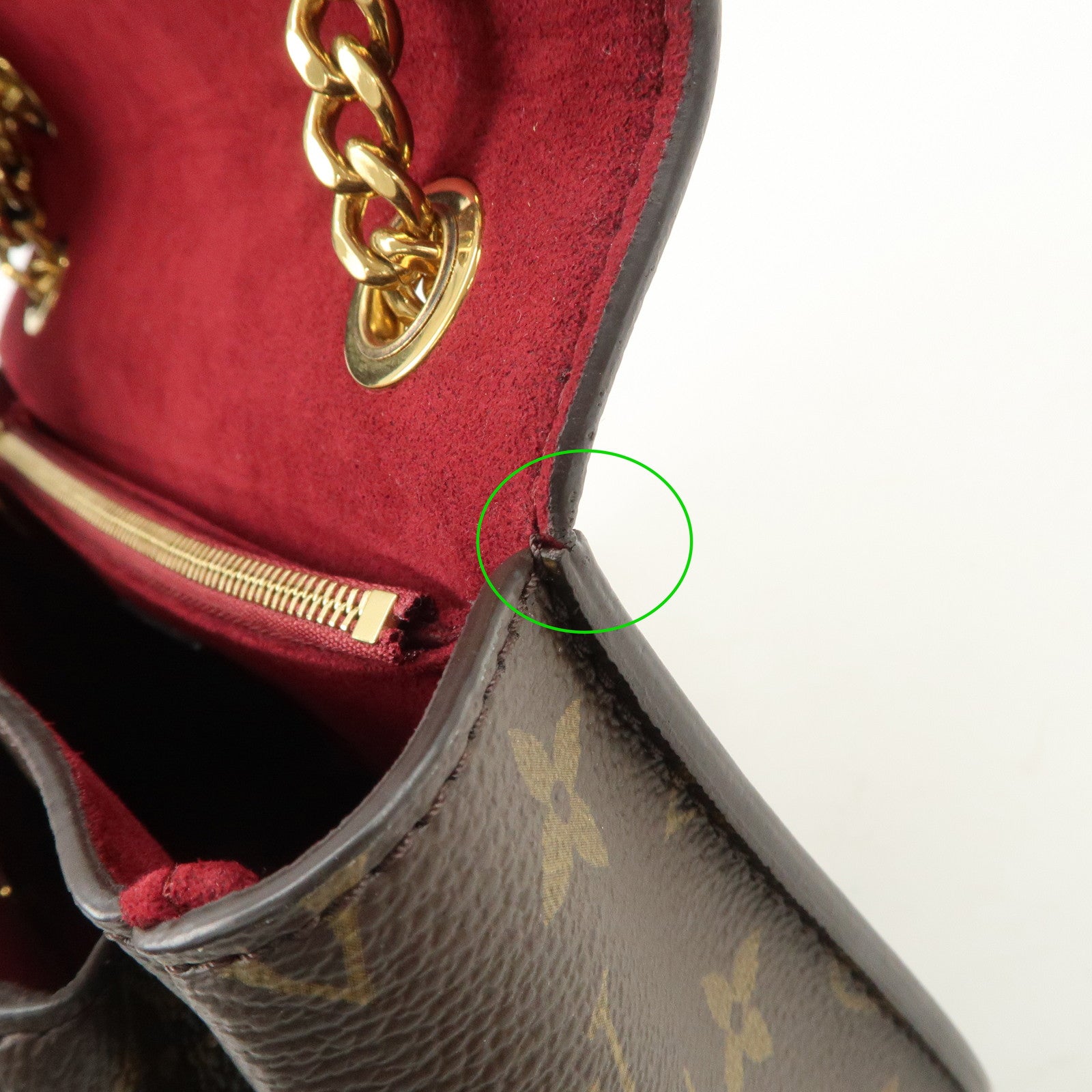 Louis Vuitton Monogram Passy Crossbody Chain Shoulder Bag M45592 Used