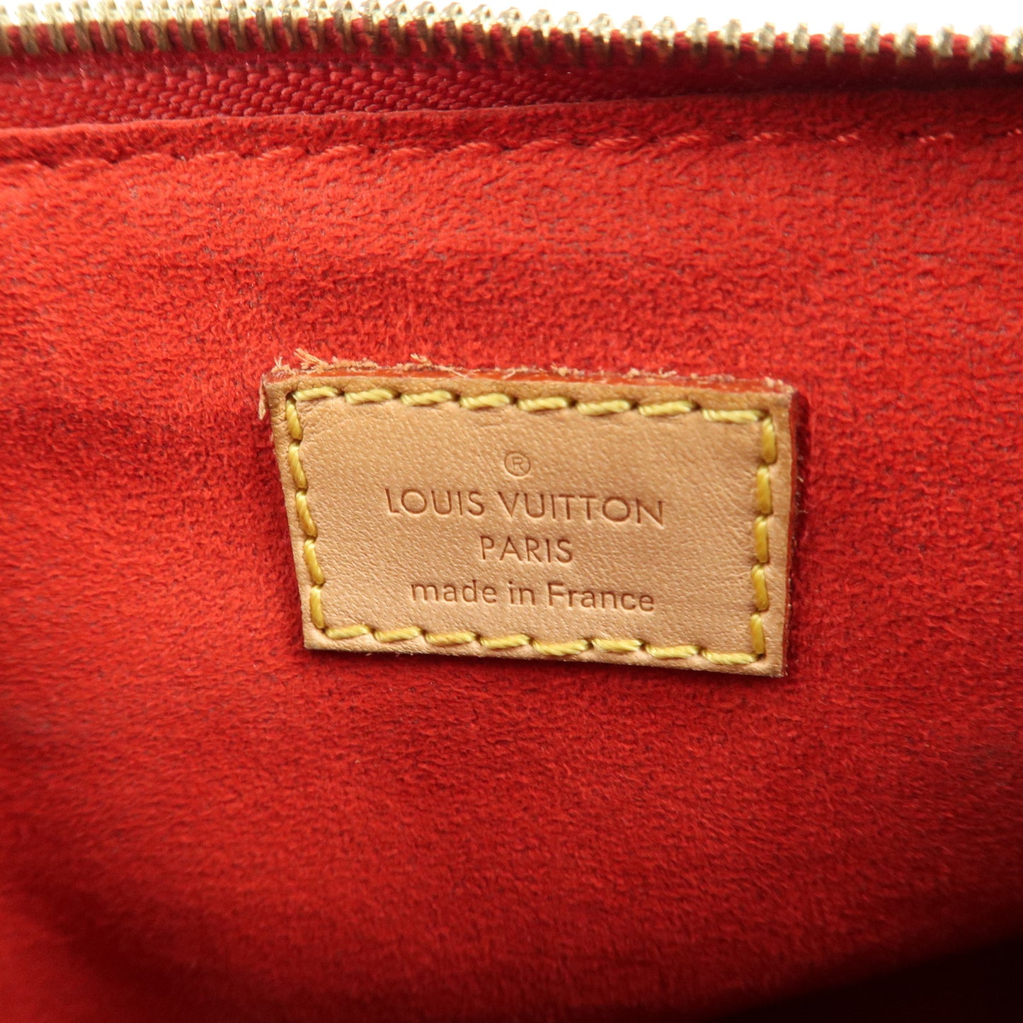 Louis Vuitton Nano Pallas Shoulder Bag Brown Cerise M61254