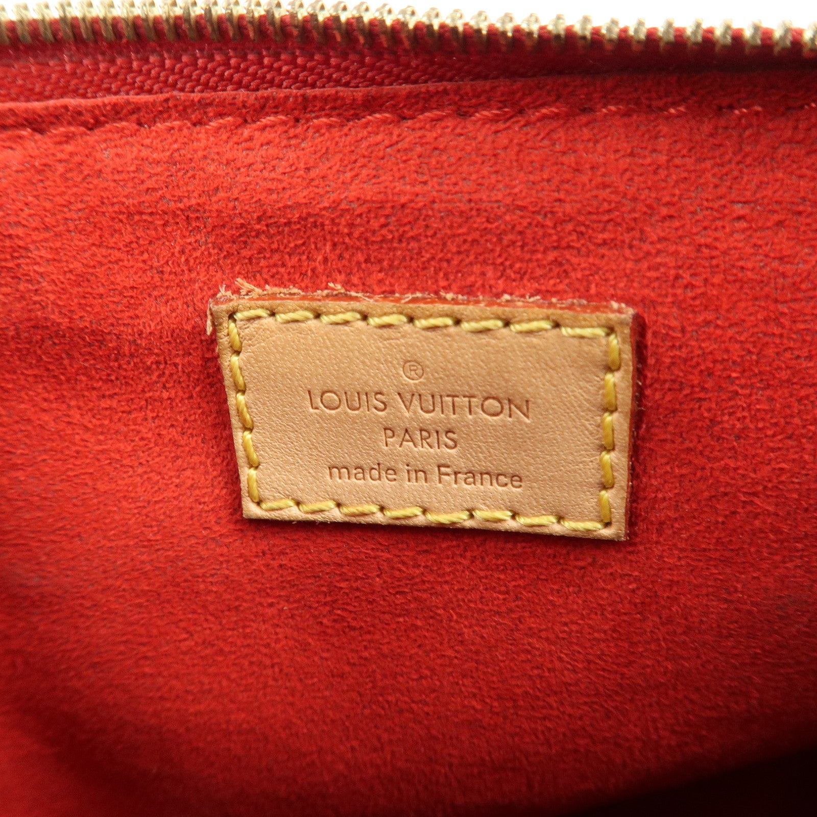 Louis Vuitton Nano Pallas Shoulder Bag Brown Cerise M61254