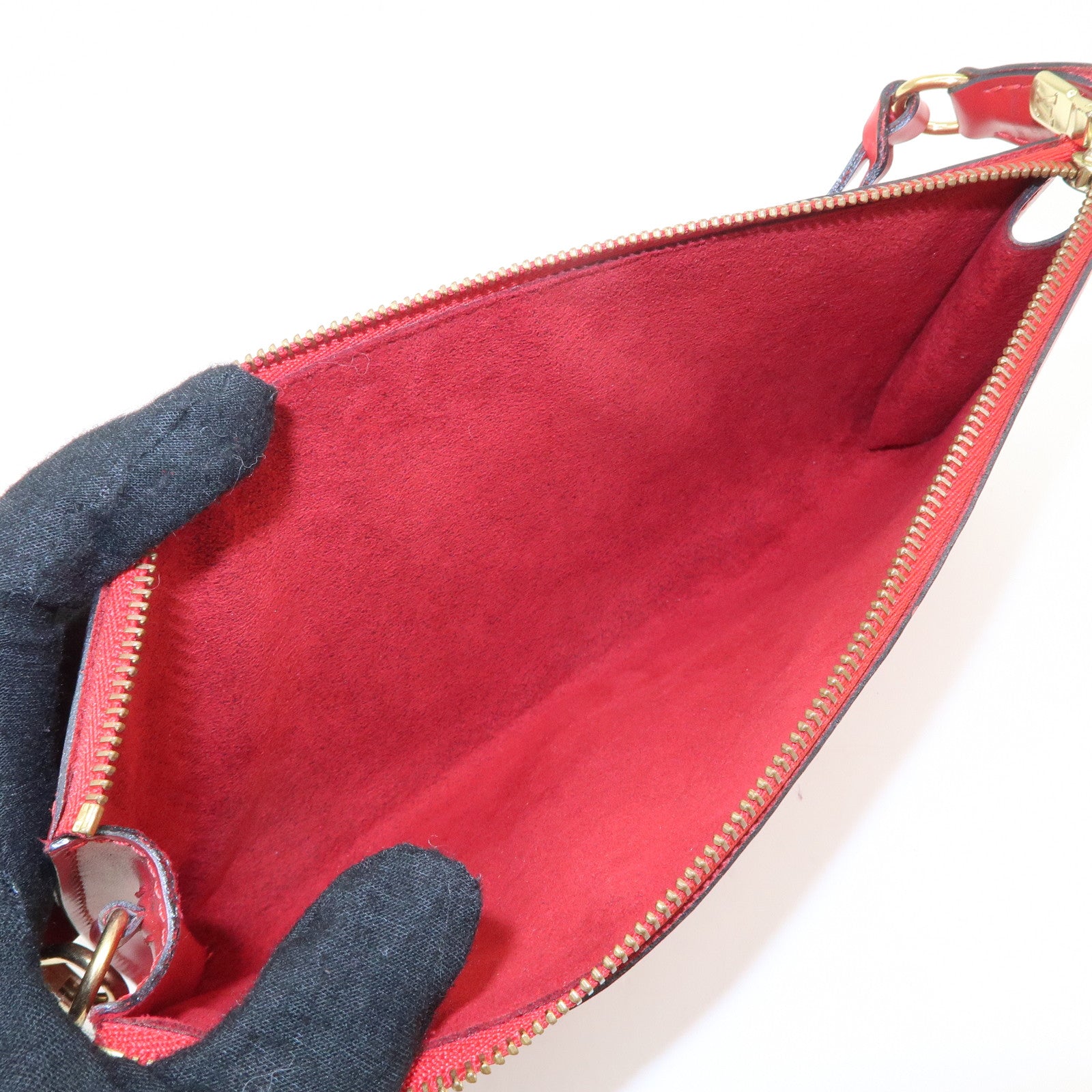 Louis Vuitton Epi Pochette Accessoire Hand Bag Red M40776