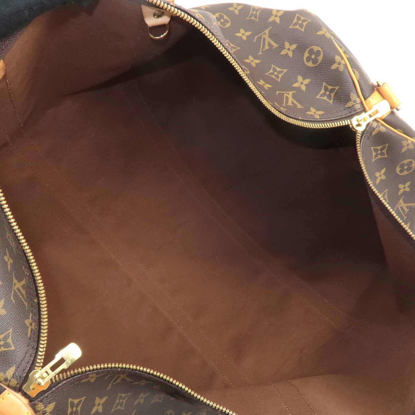 Louis Vuitton Monogram Keep All Bandouliere 60 Bag Brown M41412