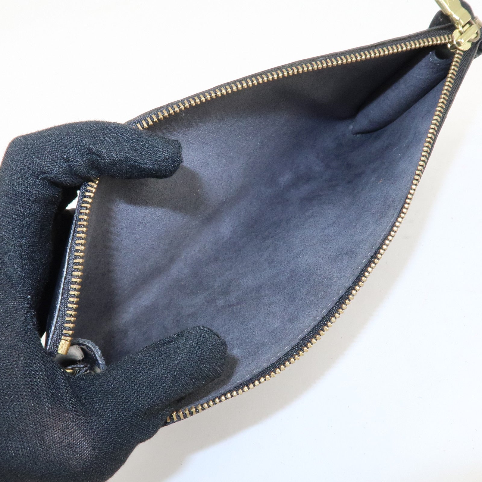 Louis Vuitton Epi Pochette Accessoires Pouch Noir Black M52942 Used