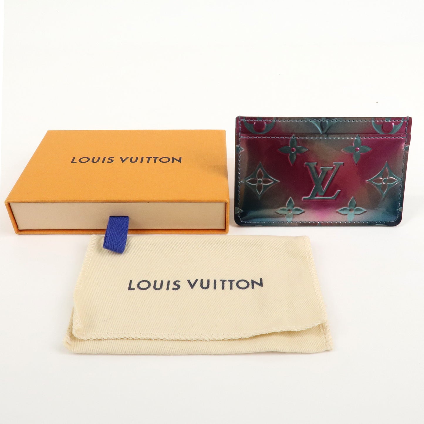 Louis Vuitton Monogram Vernis Porte Carte Sampler Card Case M69027