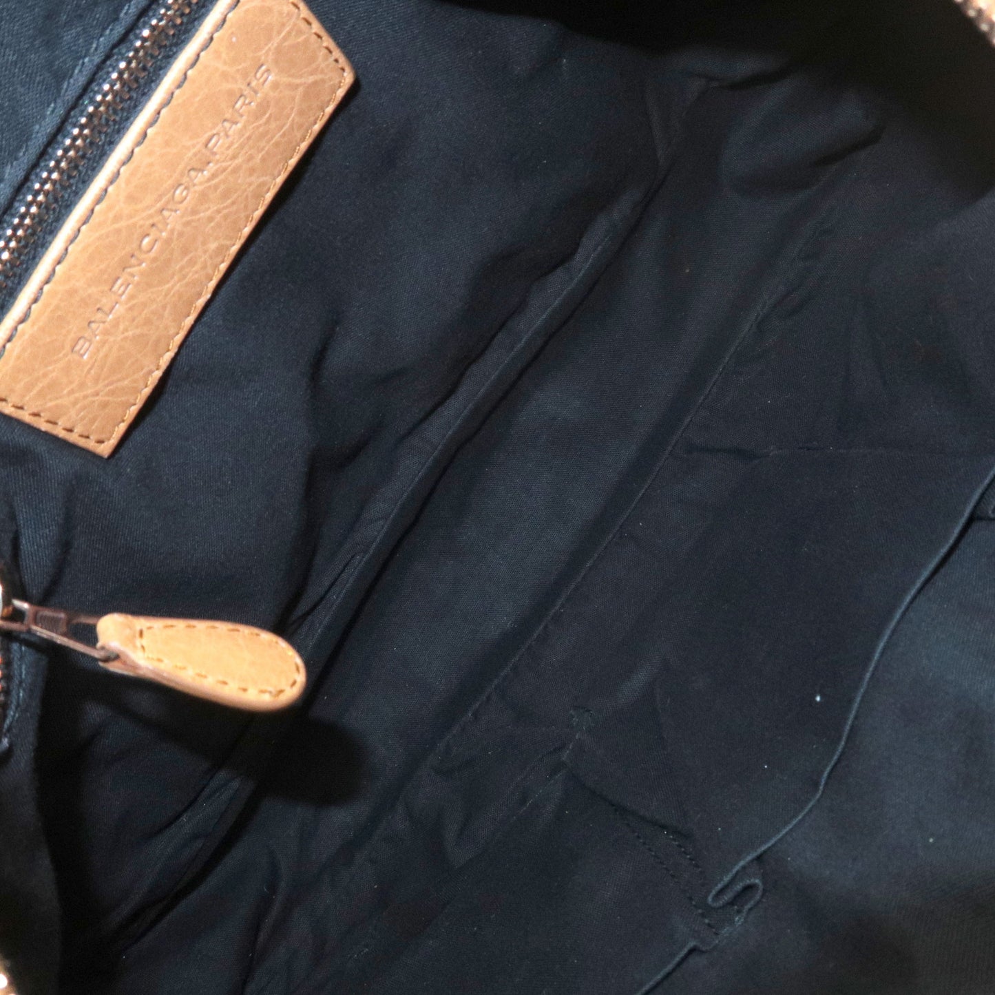 BALENCIAGA The Giant Town Leather 2Way Hand Bag Light Brown 285434