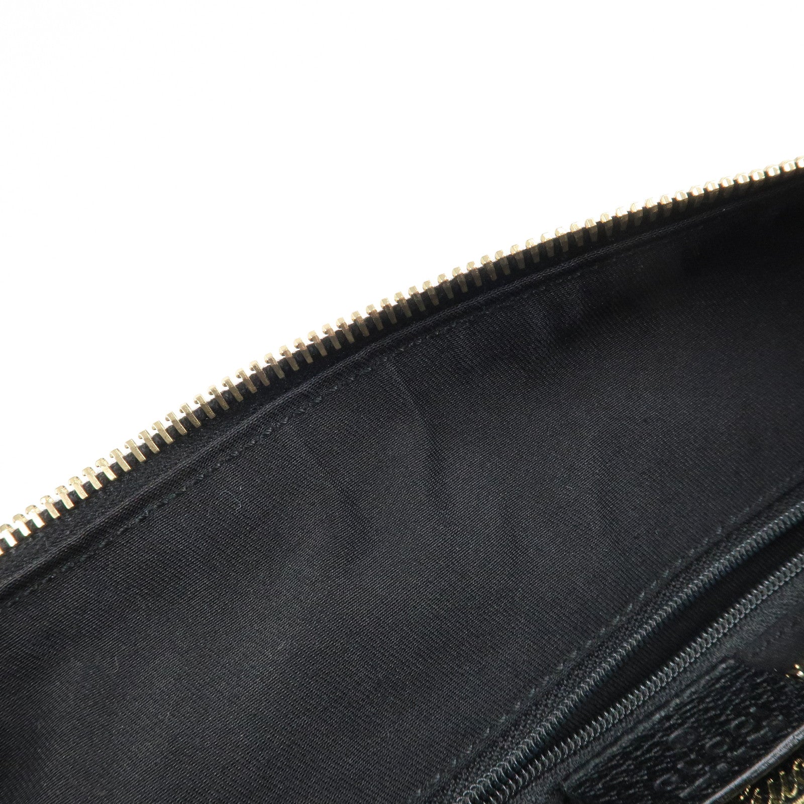 GUCCI Abbey GG Canvas Leather Mini Boston Bag Black 130942 Used