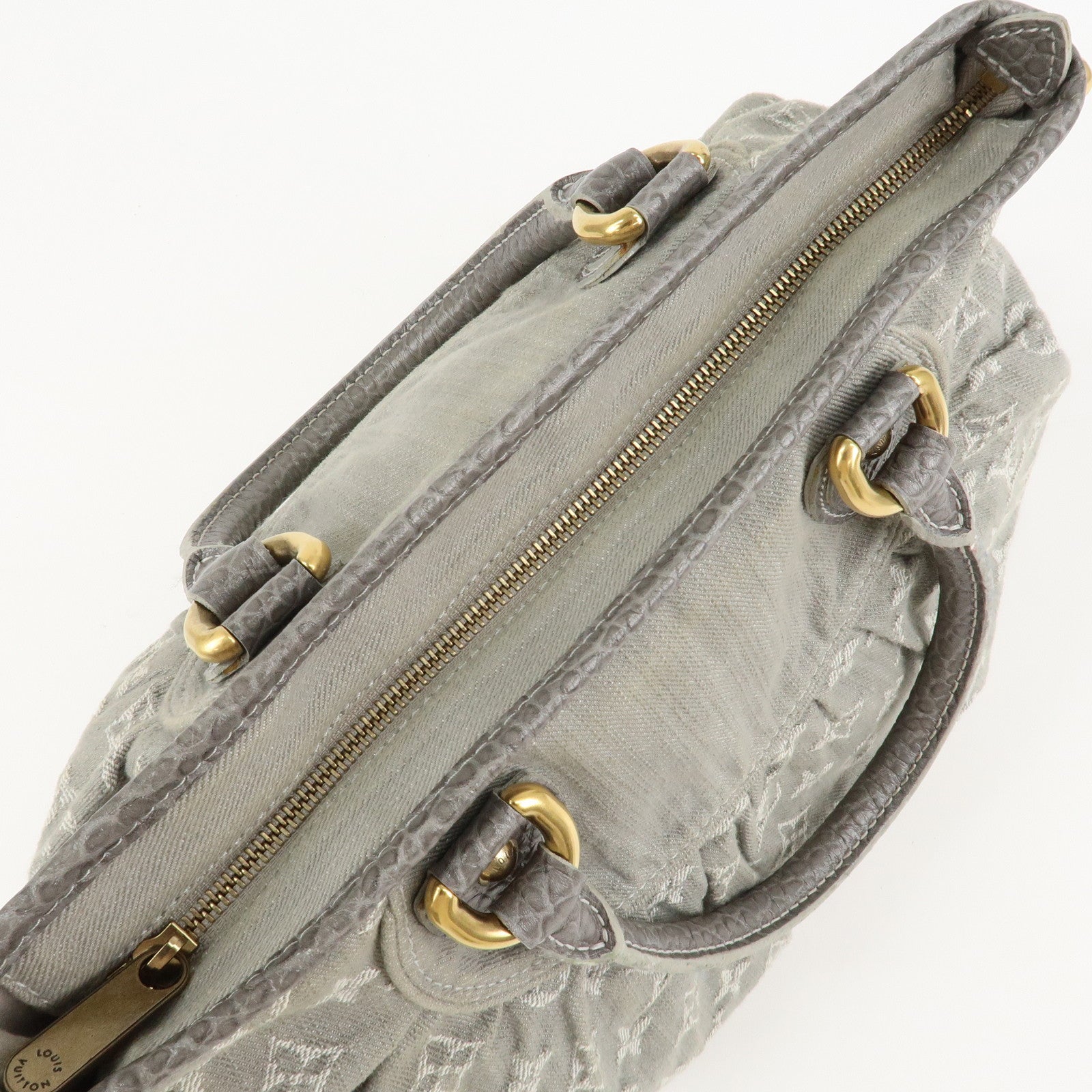 Louis Vuitton Monogram Denim Neo Cabby MM 2Way Bag M95837 Used