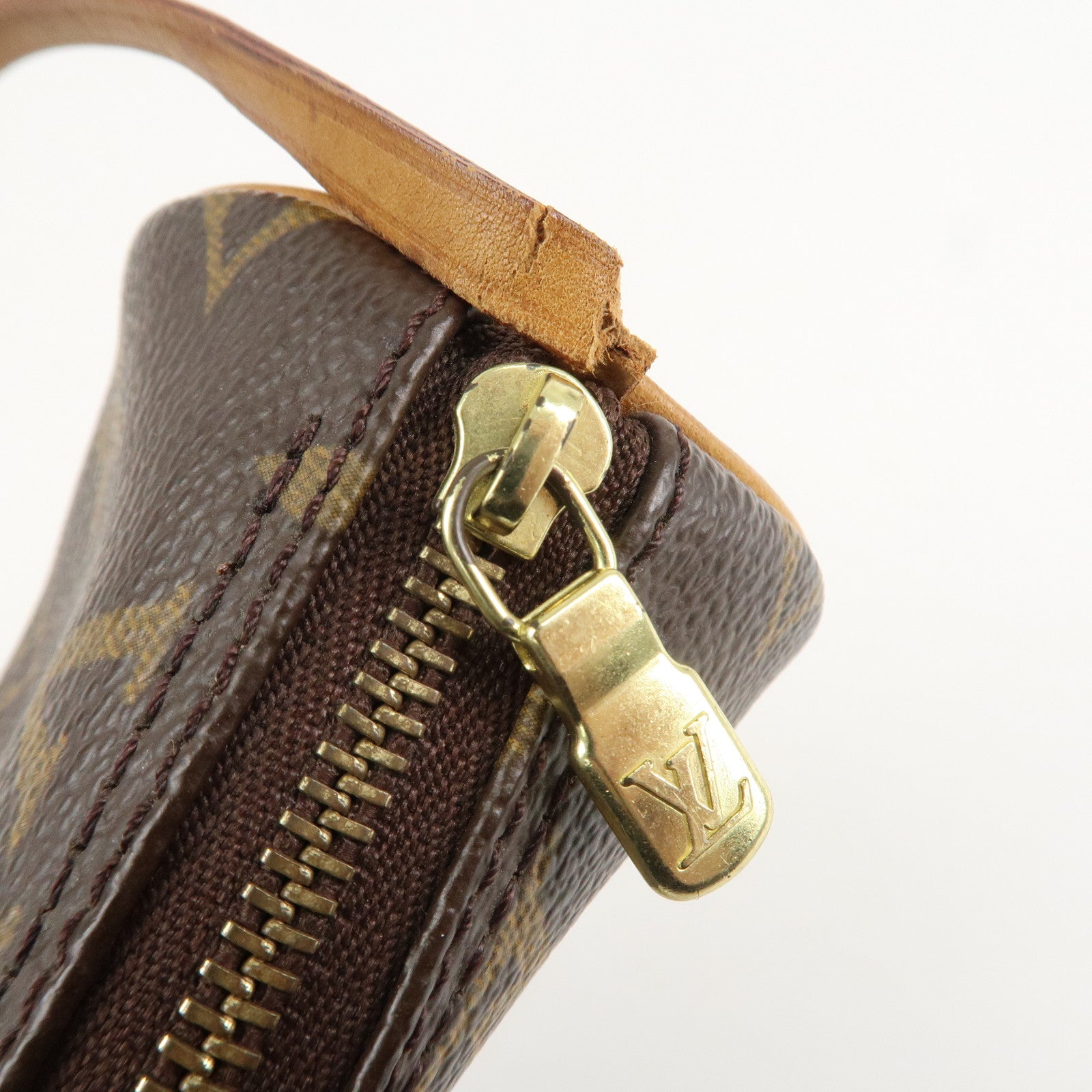 Louis Vuitton Monogram Set of 2 Pouch for Papillon Bag Brown Used