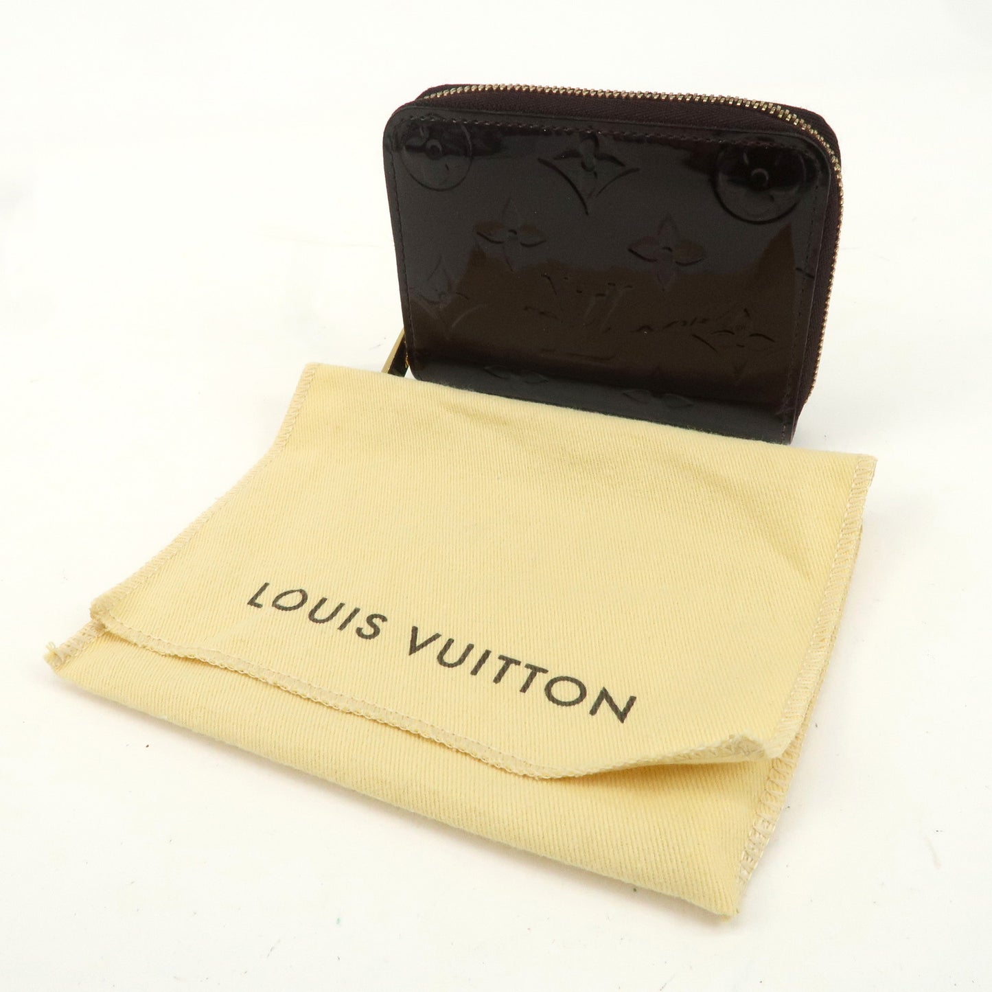 Louis Vuitton Monogram Vernis Zippy Coin Purse Amarante M93607