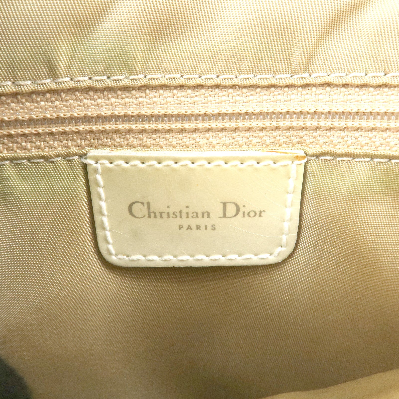 Christian Dior Maris Pearl Patent Leather One Shoulder Bag