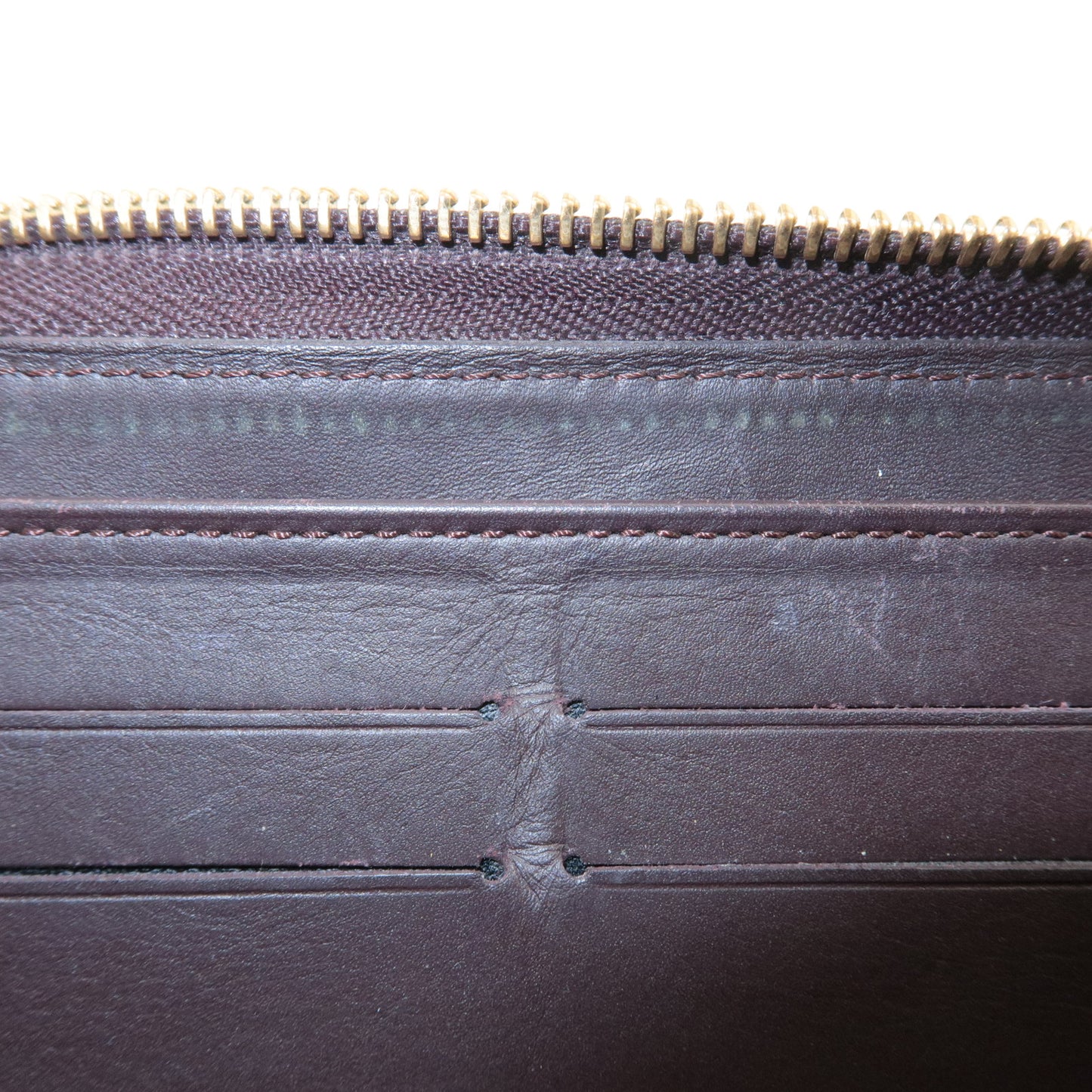 Louis Vuitton Monogram Vernis Rayure Zippy Wallet Amarante M91717
