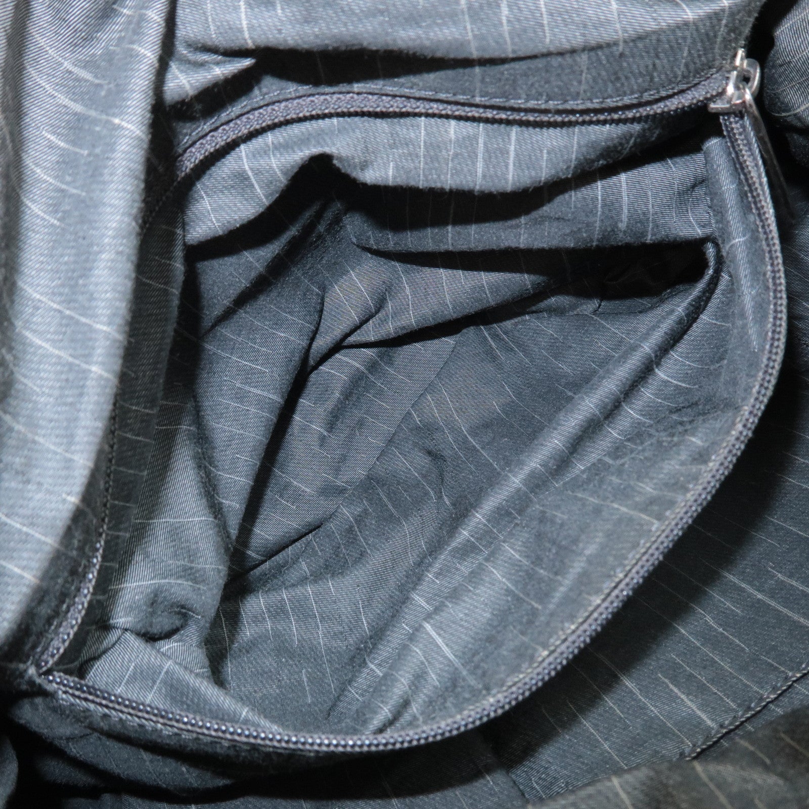 CHANEL COCO Mark Leather Boston Bag Brown Silver Hardware Used