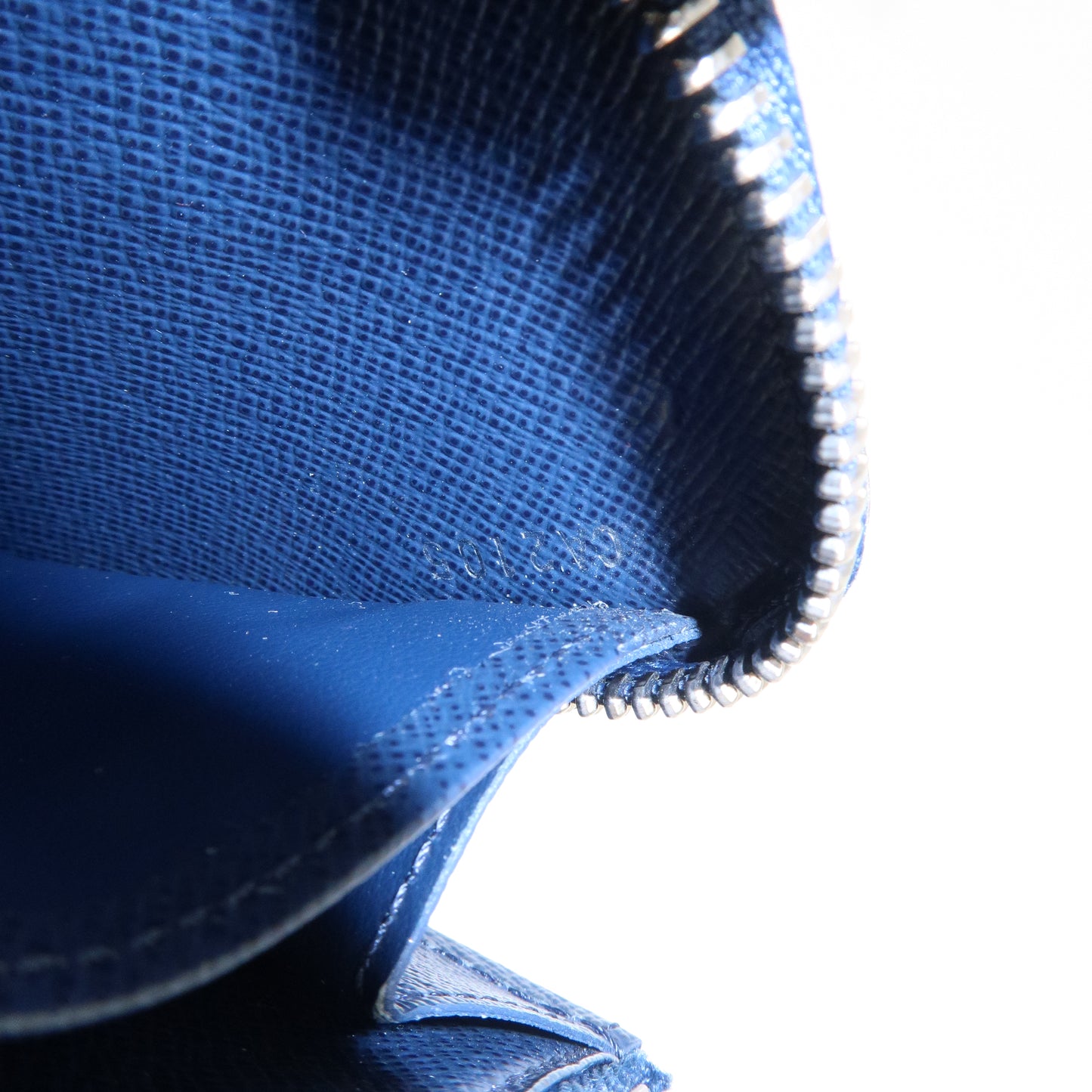 Louis Vuitton Epi Zippy Wallet Long Wallet Andigo Blue M60307