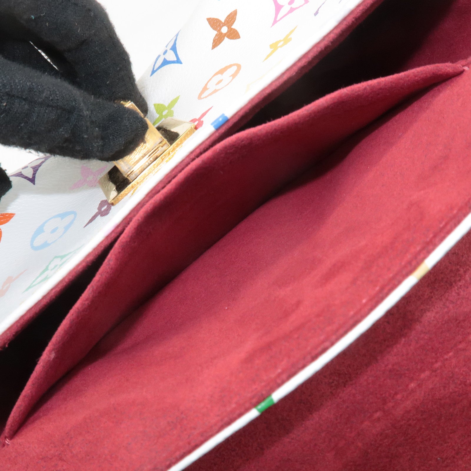 Louis Vuitton Monogram Multicolor Patti Shoulder Bag Blanc M40305 Used