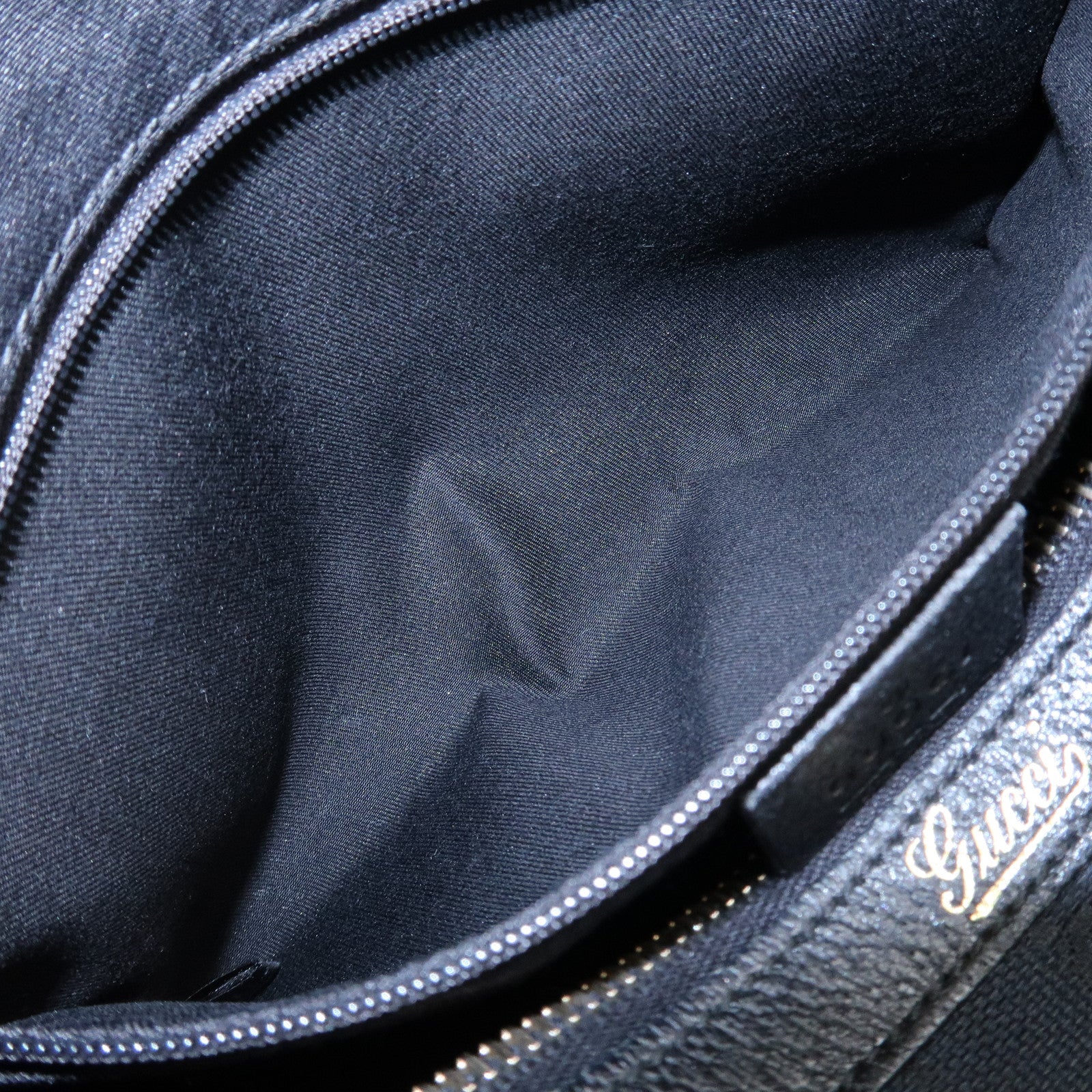 GUCCI Abbey GG Canvas Leather Mini Boston Bag Black 130942 Used