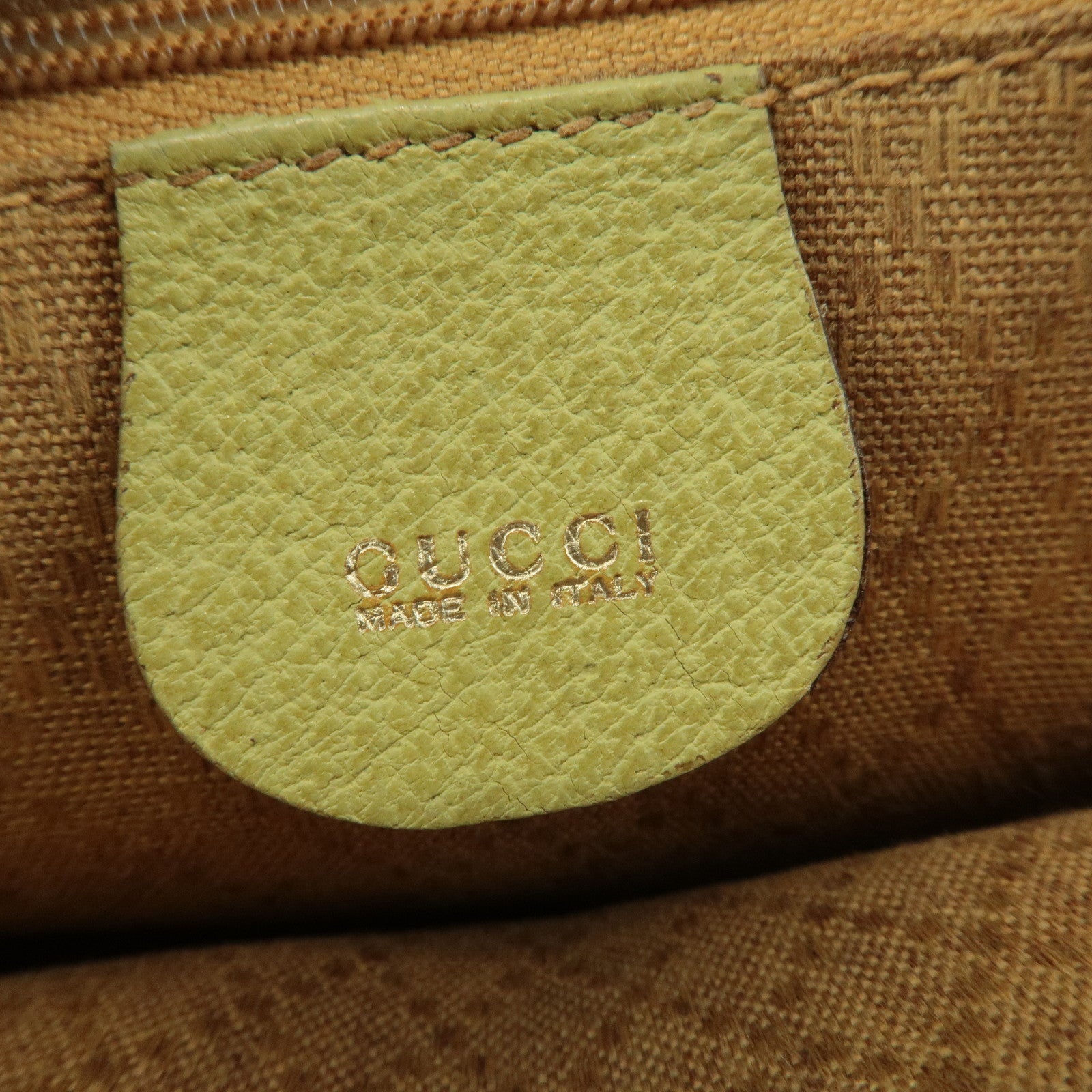 GUCCI Bamboo Suede Leather 2WAY Small Bag Green 007.2865.0231