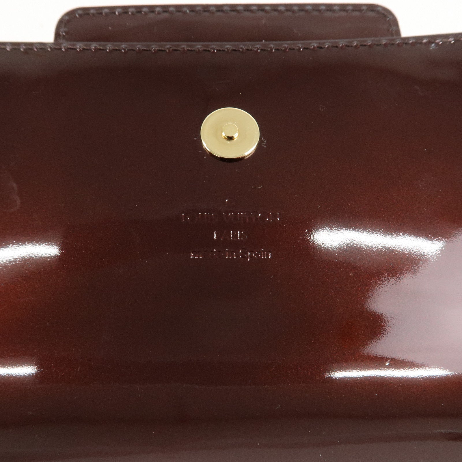 Louis Vuitton Vernis Pochette Sobie Clutch Bag Amarante M93728