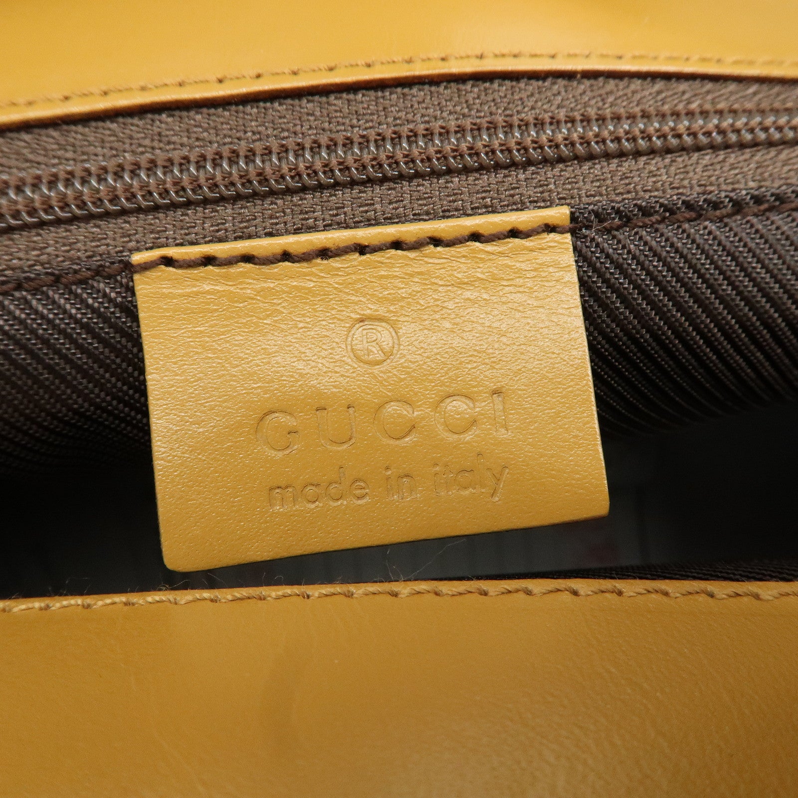 GUCCI Jackie Leather Shoulder Bag Beige 002.1067