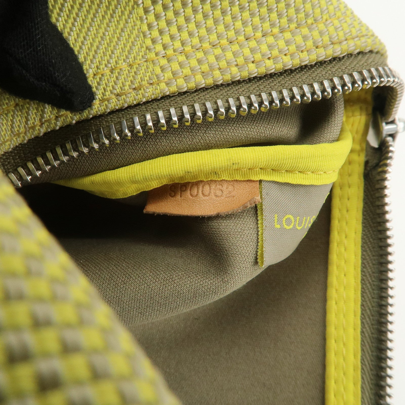 Louis Vuitton Damier Jean Volunteer Pouch Lime Yellow