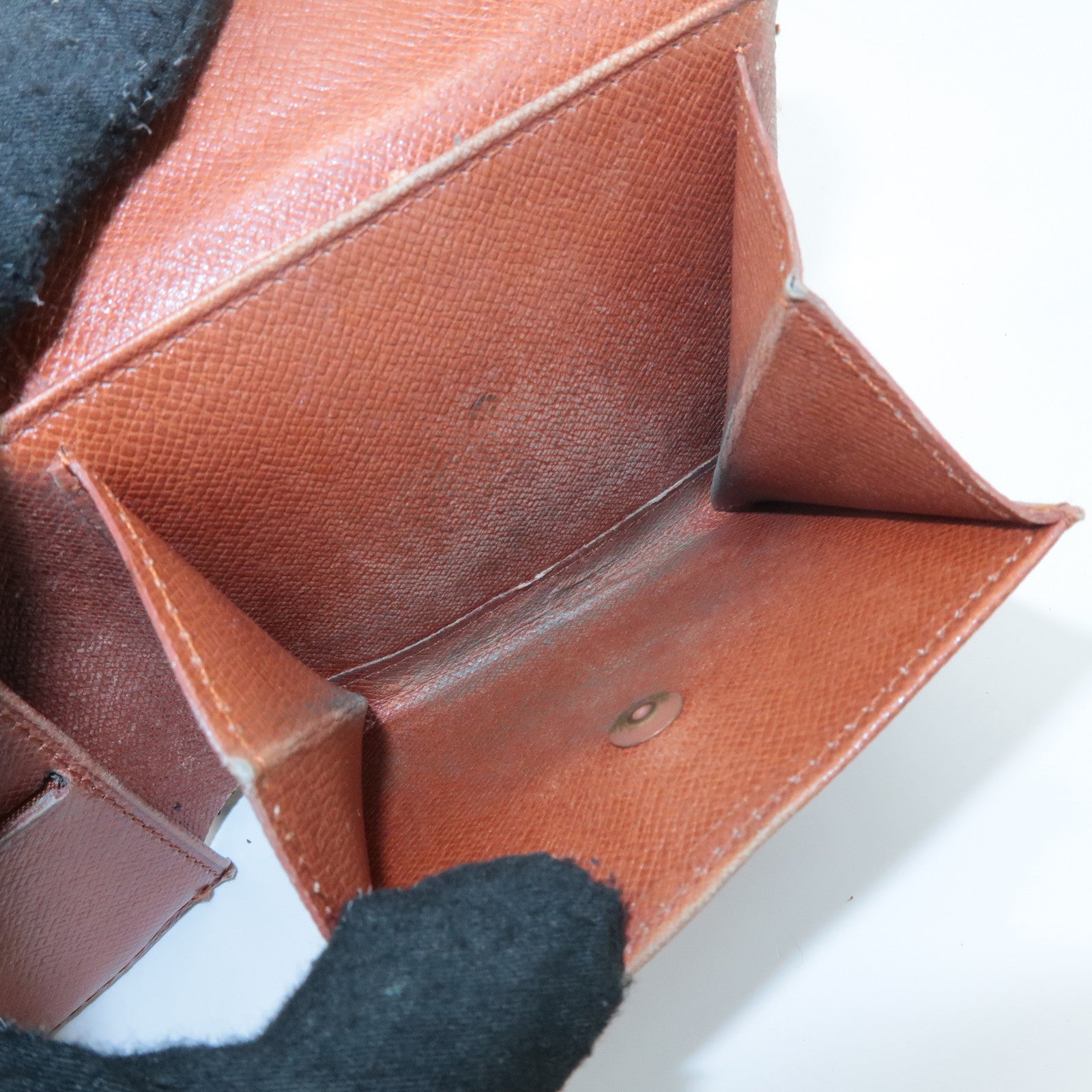 Louis Vuitton Monogram Set of 3 Wallet Brown M61652 M61675 Used