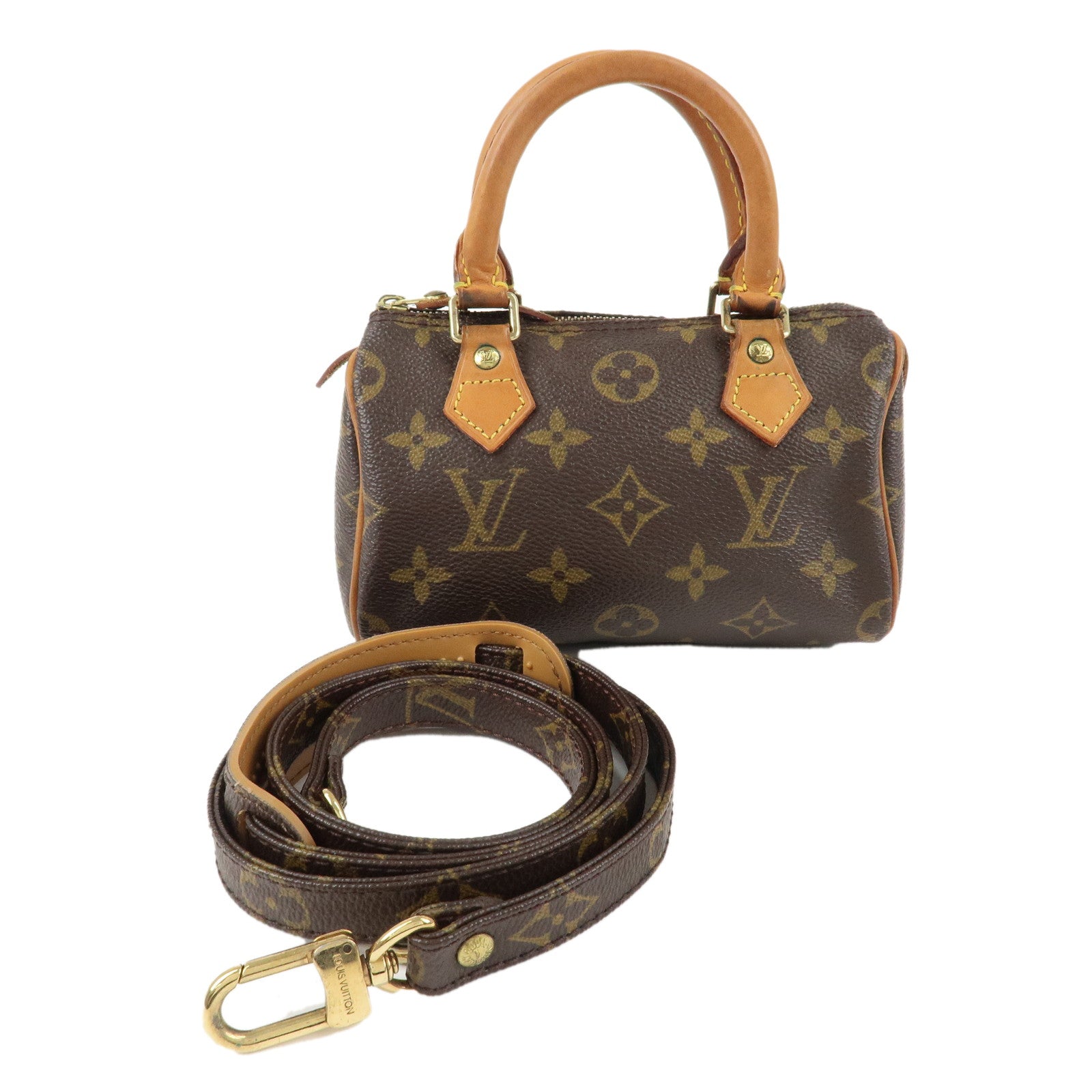 Louis Vuitton Monogram Mini Speedy & Strap M41534 J75010