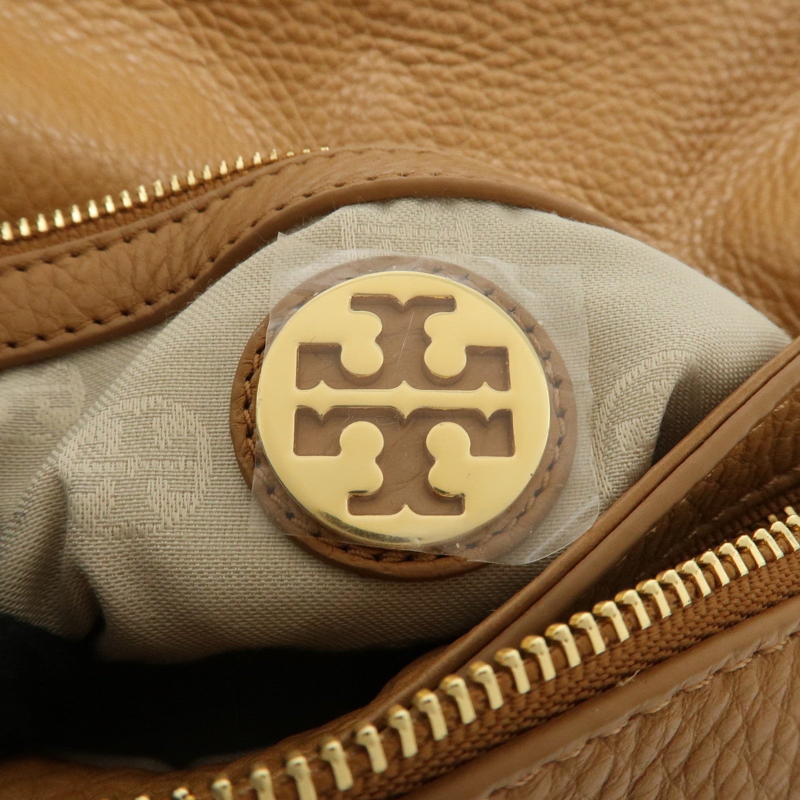 Tory Burch Leather Chain Shoulder Bag Hand Bag Light Brown Used