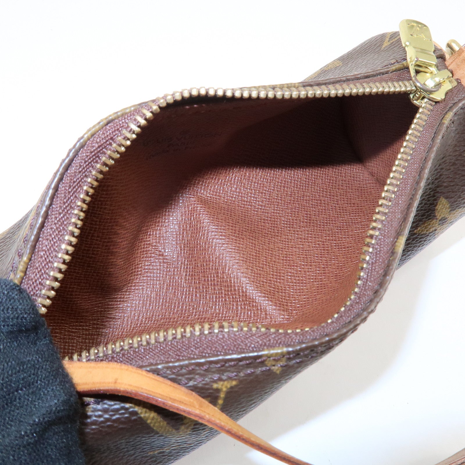 Louis Vuitton Monogram Set of 2 Pouch for Papillon Bag Brown Used