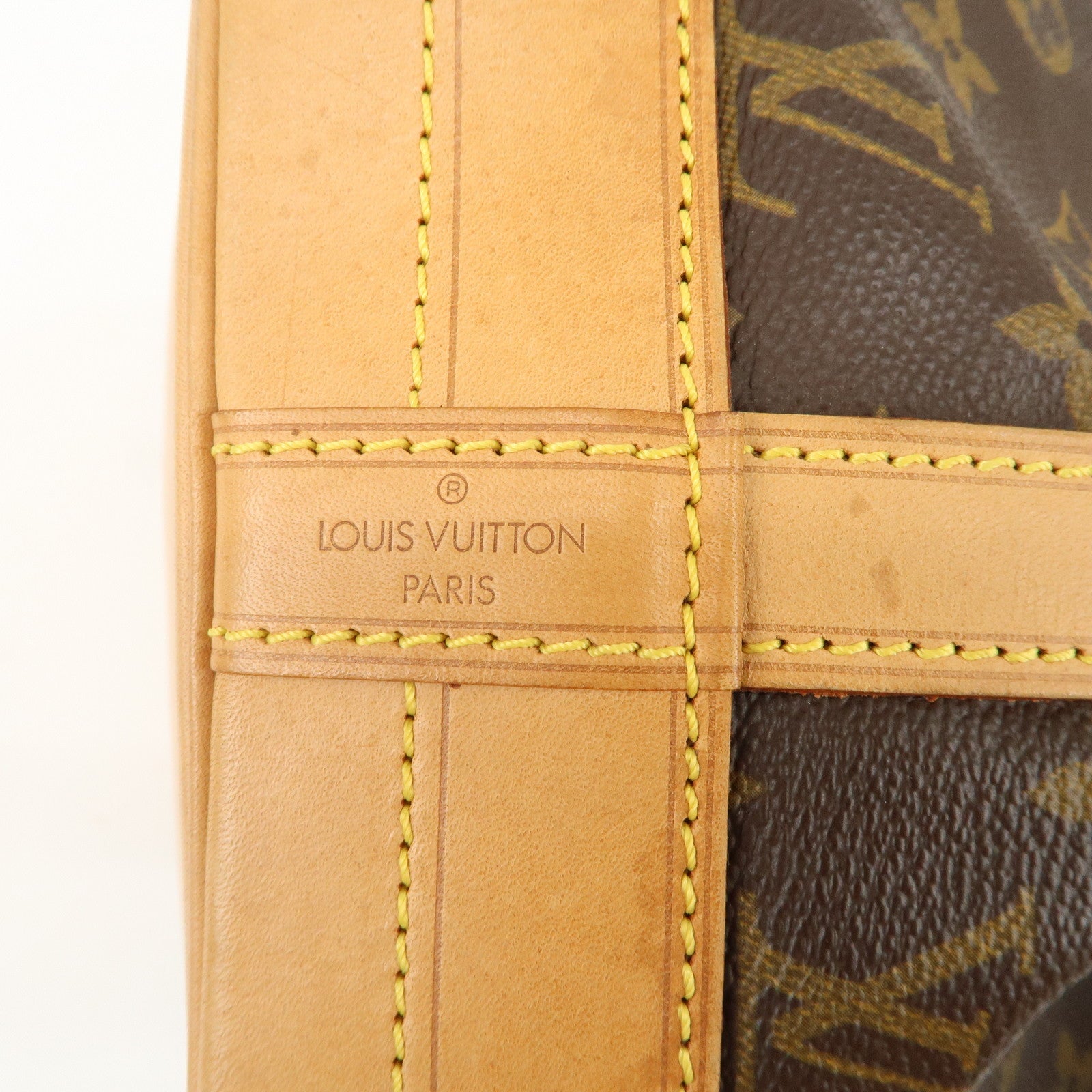 Louis Vuitton Monogram Noe Shoulder Bag Hand Bag Brown M42224 Used