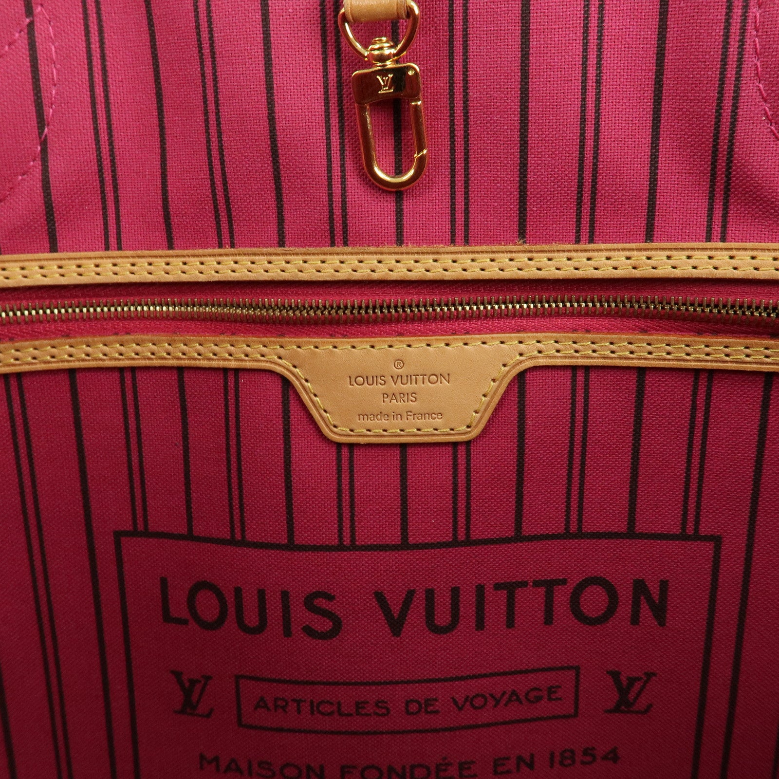 Louis Vuitton Monogram Neverfull GM Pivoine Shoulder Bag M41180