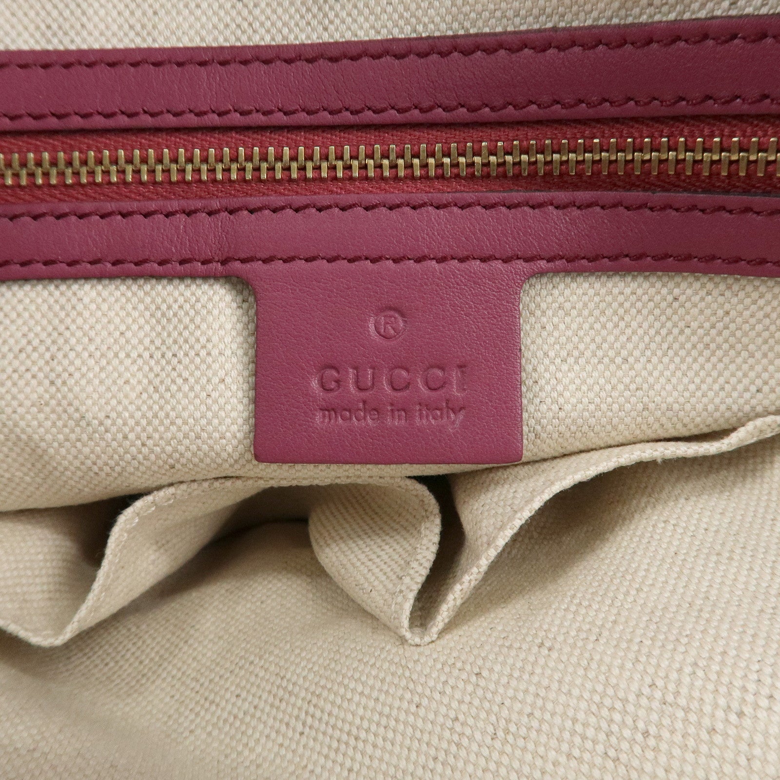 GUCCI Bree Guccissima Leather Tote Bag ShoulderBag Bordeaux 353119