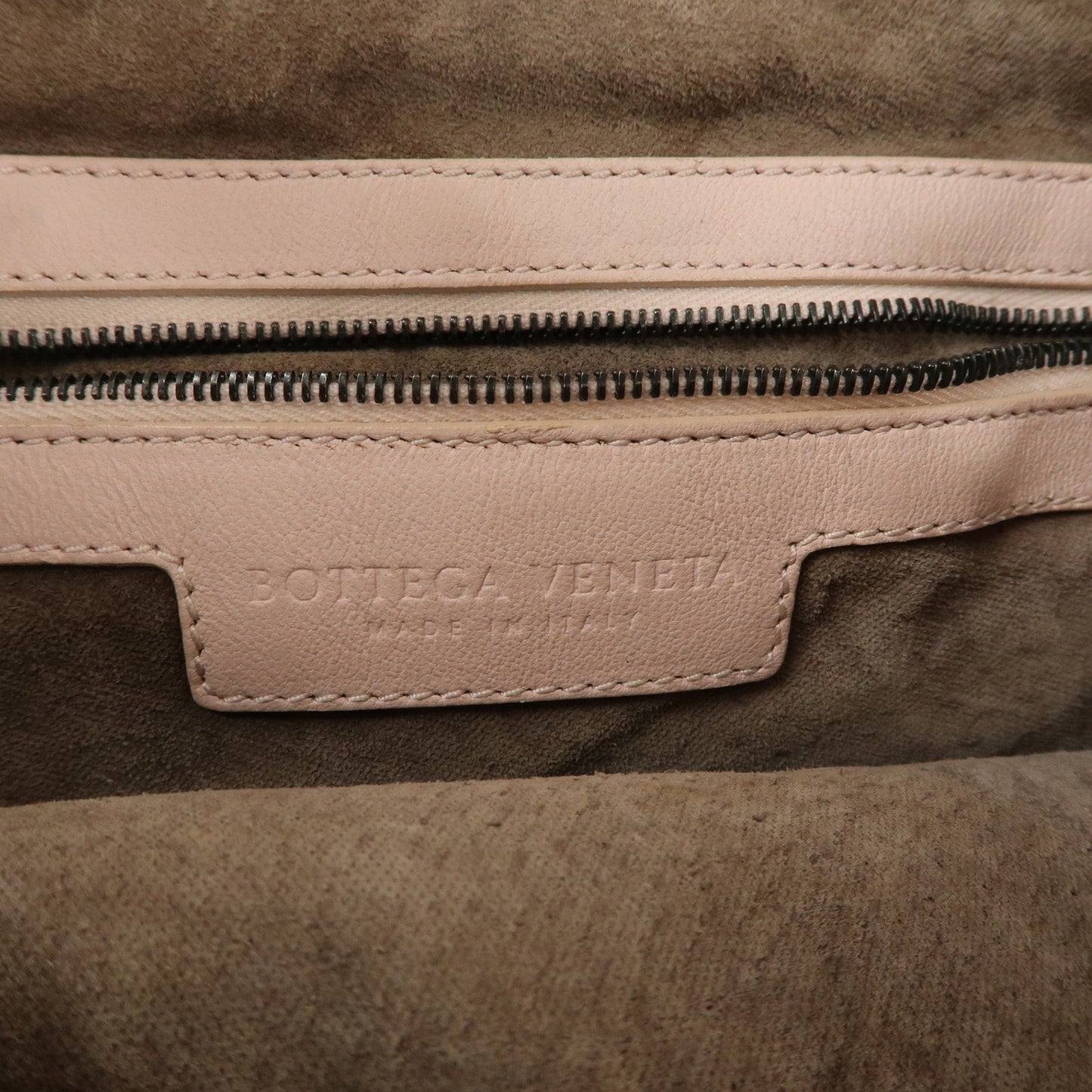 BOTTEGA VENETA Intrecciato Leather Shoulder Bag Pink 115653