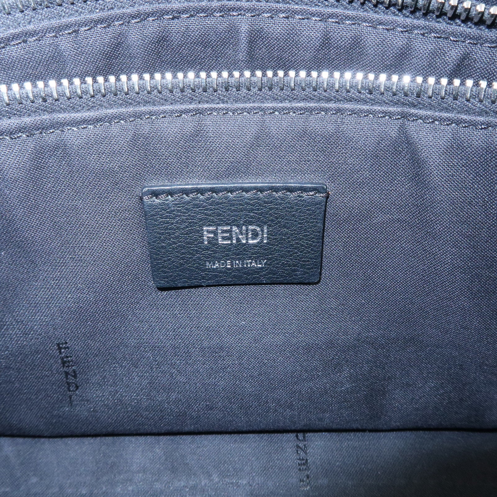 FENDI Bay The Way Leather 2Way Bag Shoulder Bag Black 8BL124