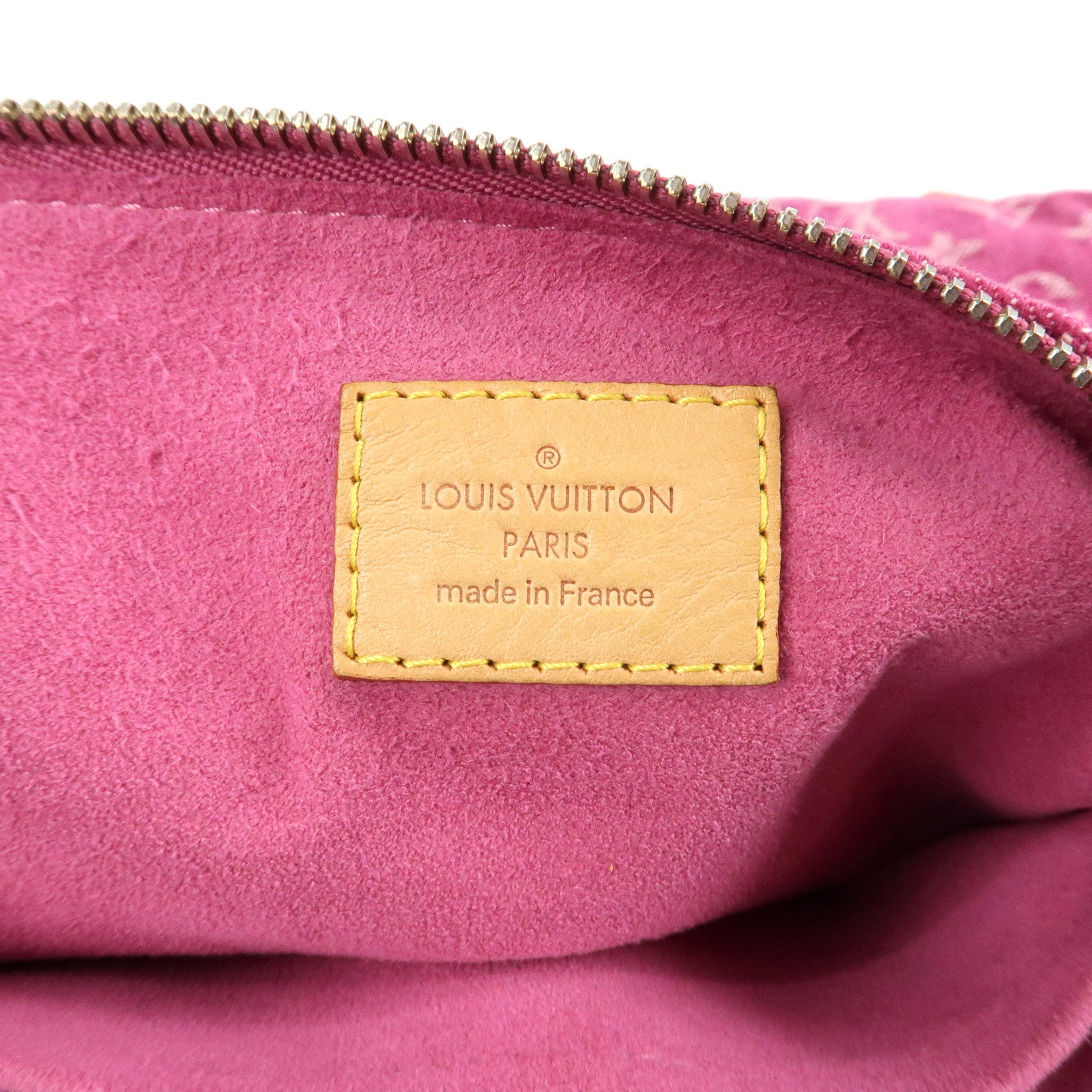 Louis Vuitton Monogram Denim Baggy GM Shoulder Bag Fuchsia M95210 Used