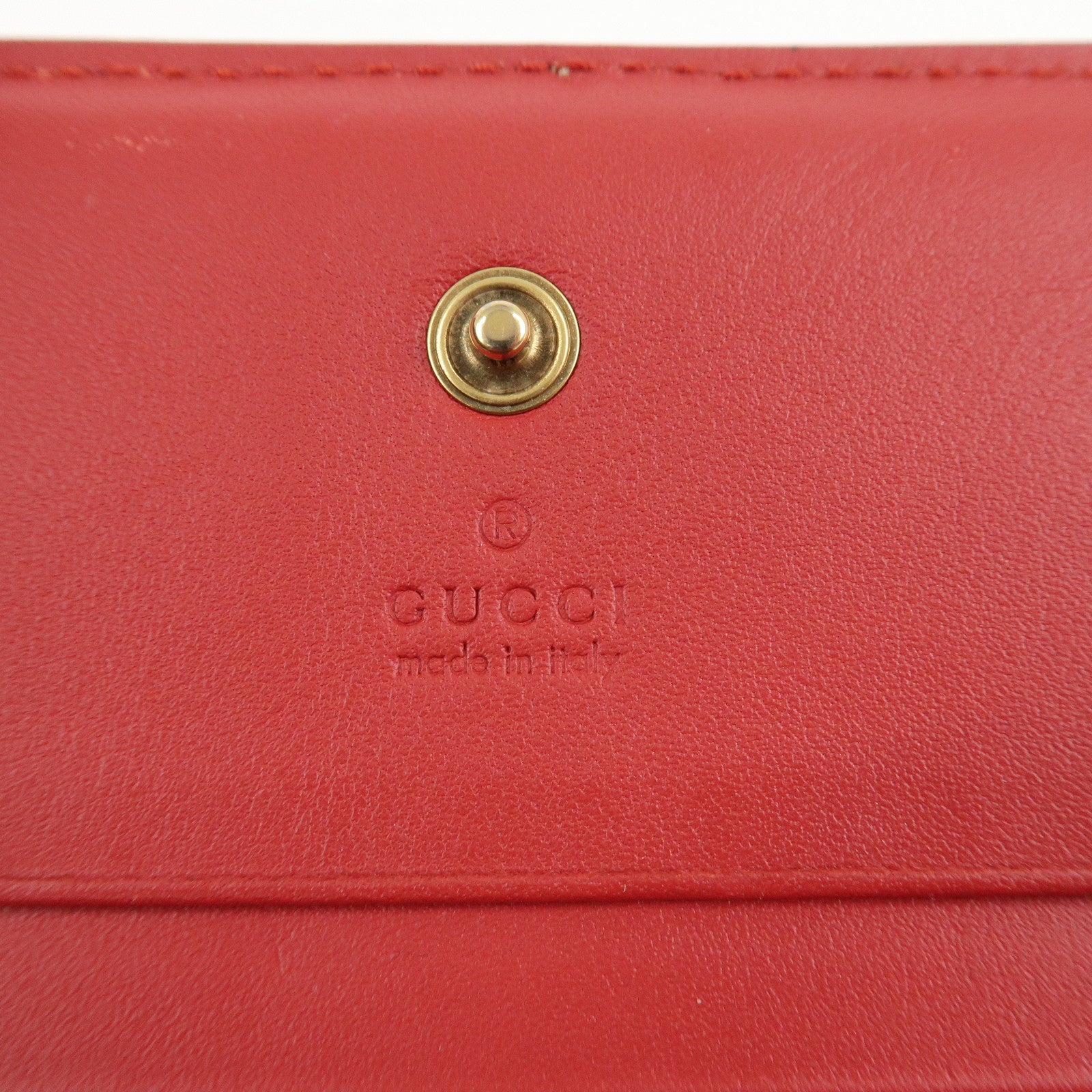 GUCCI Interlocking GG Supreme Plastic Card Case Coin Case Cherry