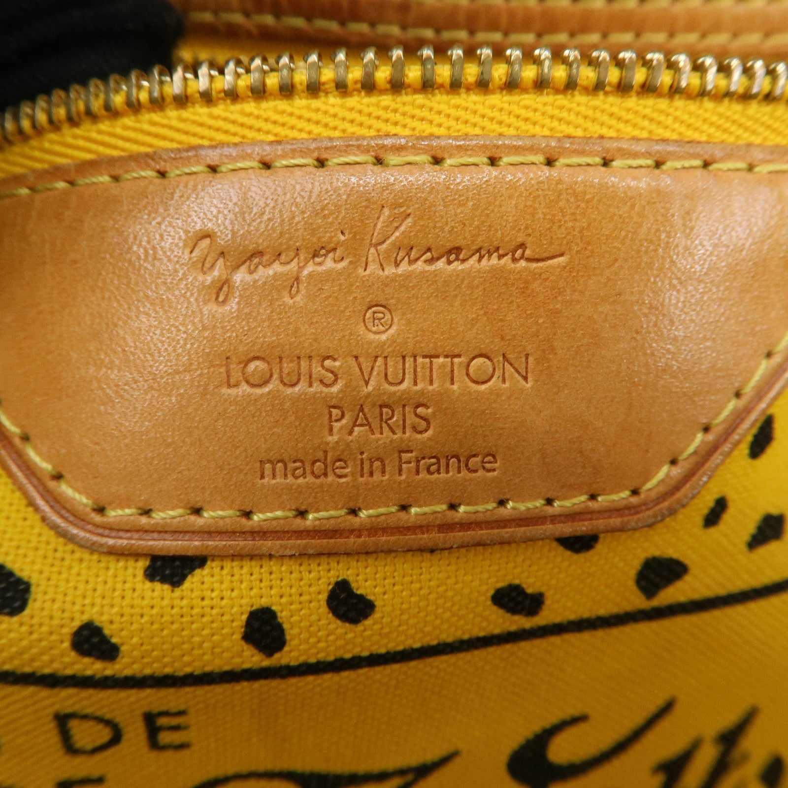 Louis Vuitton Yellow Pumpkin Dots Yayoi Kusama Neverfull MM M40685