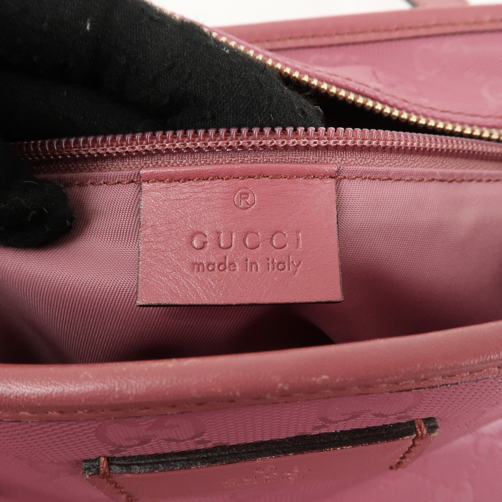 GUCCI GG Supreme PVC Leather Tote Bag Shoulder Bag Pink 21138