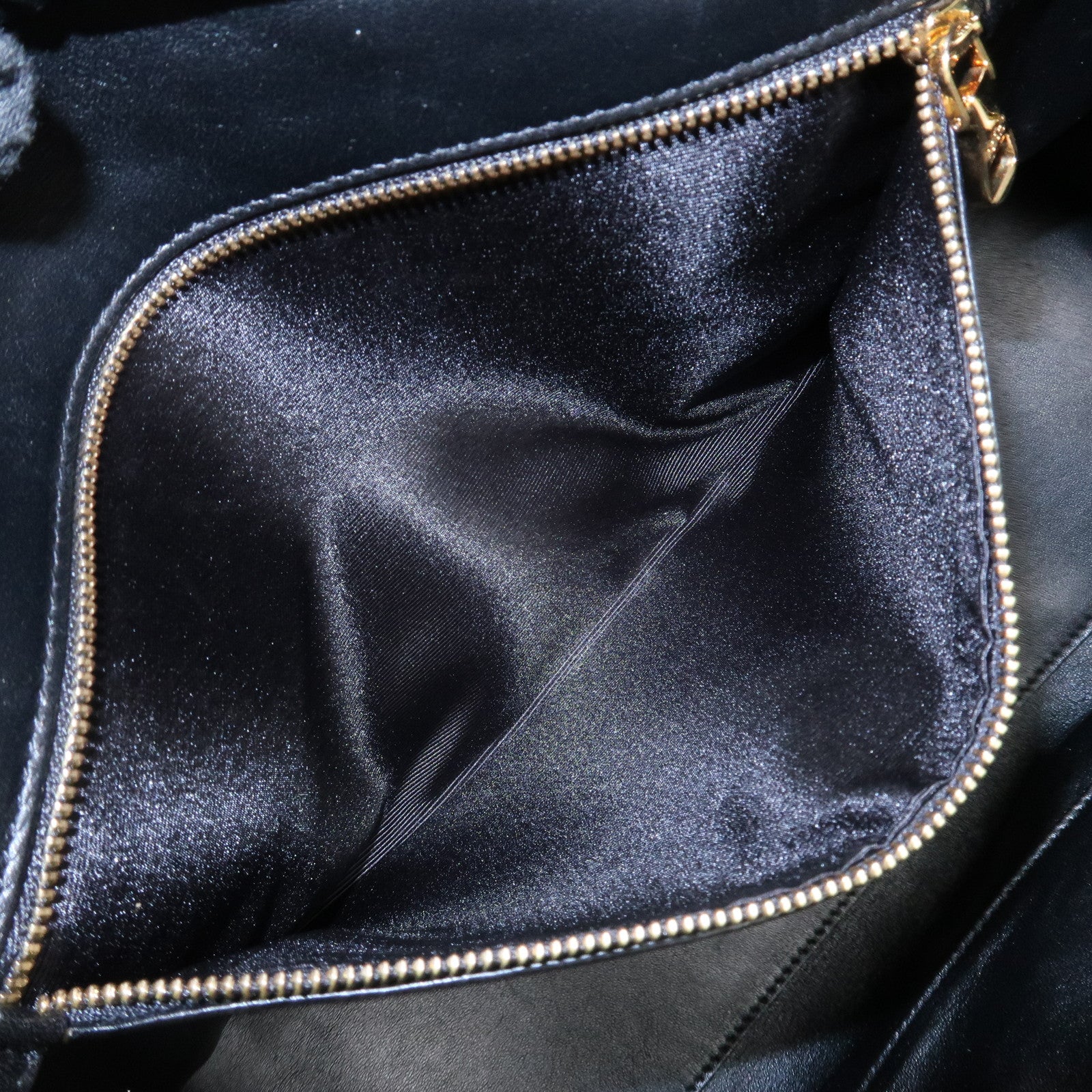 LOEWE Unborn Calf Leather Amasona 36 Hand Bag Brown Black Used