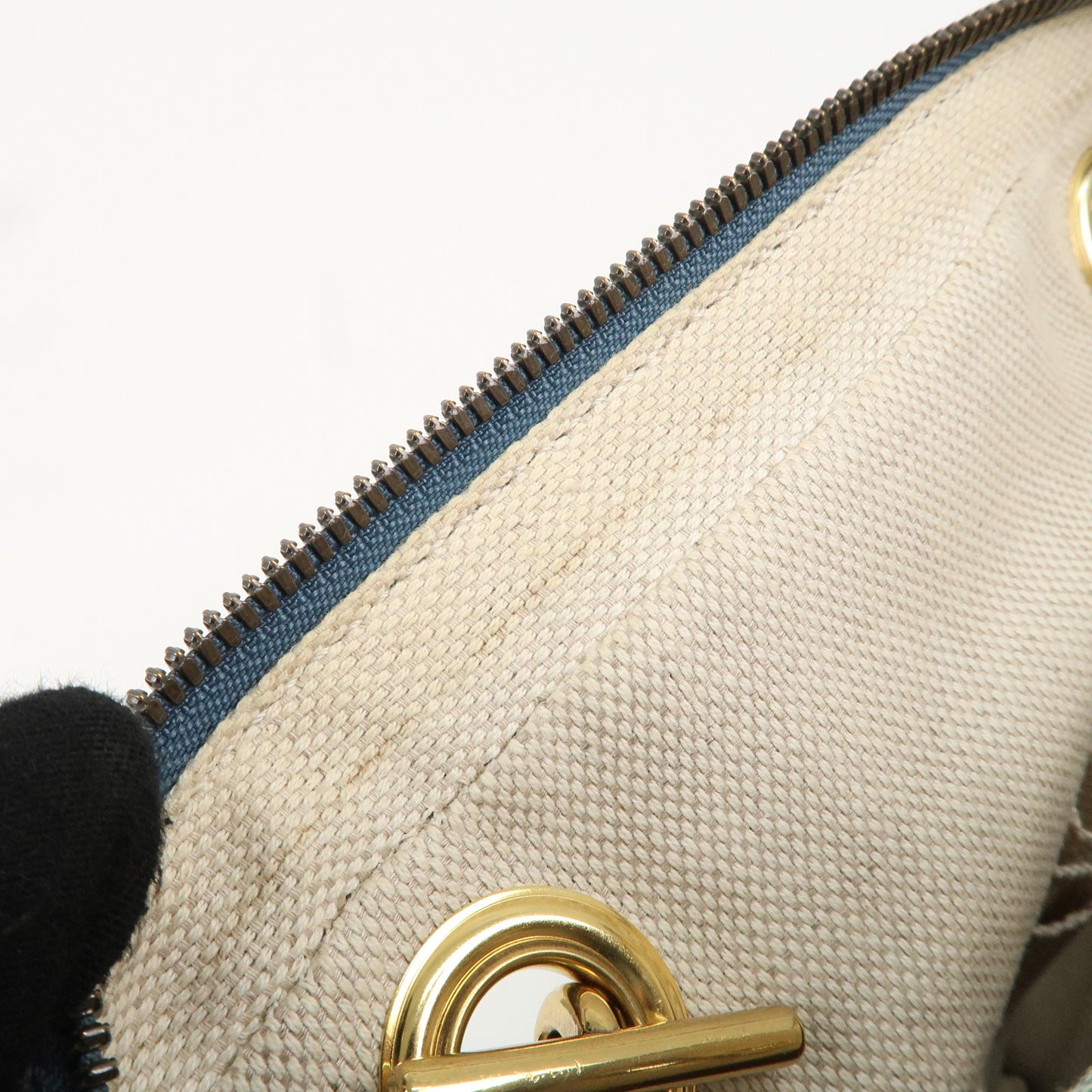 GUCCI SOHO Interlocking G Denim Leather Chain Shoulder Bag 308988