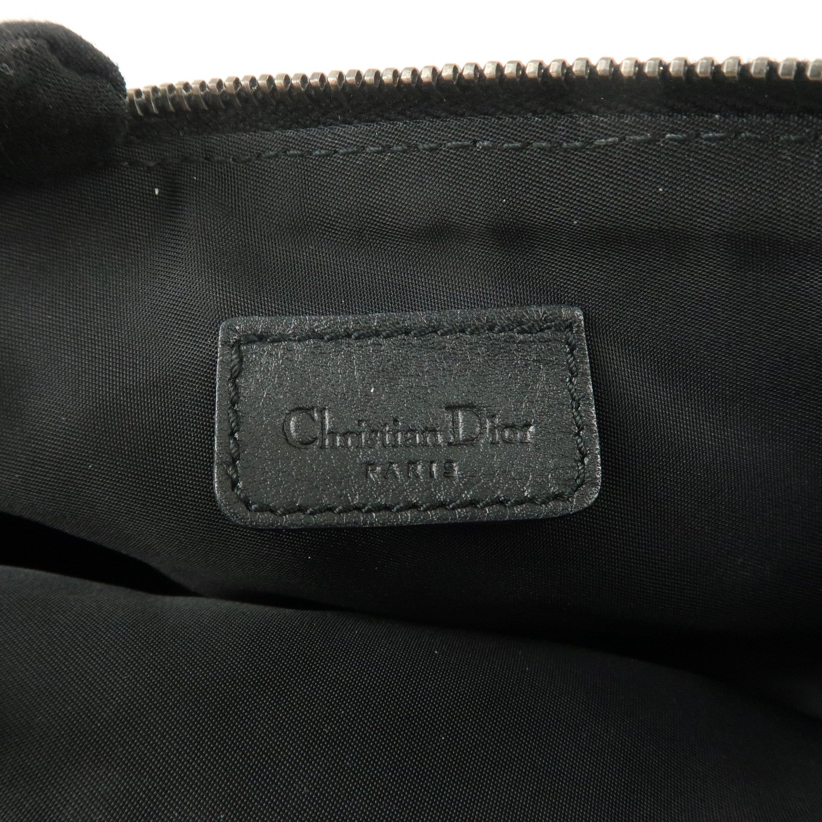 Christian Dior Trotter Canvas Leaather Saddle Pouch Hand Bag