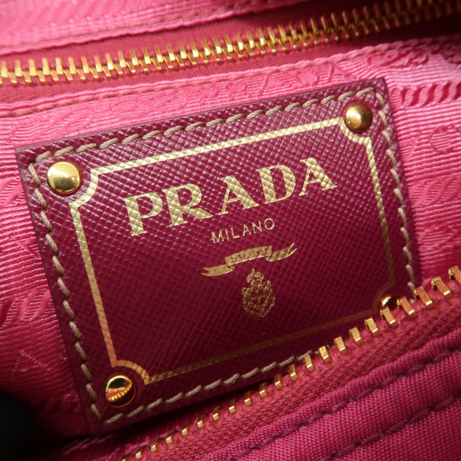 PRADA Nylon Leather Shoulder Bag Crossbody Bag Pink BT0687